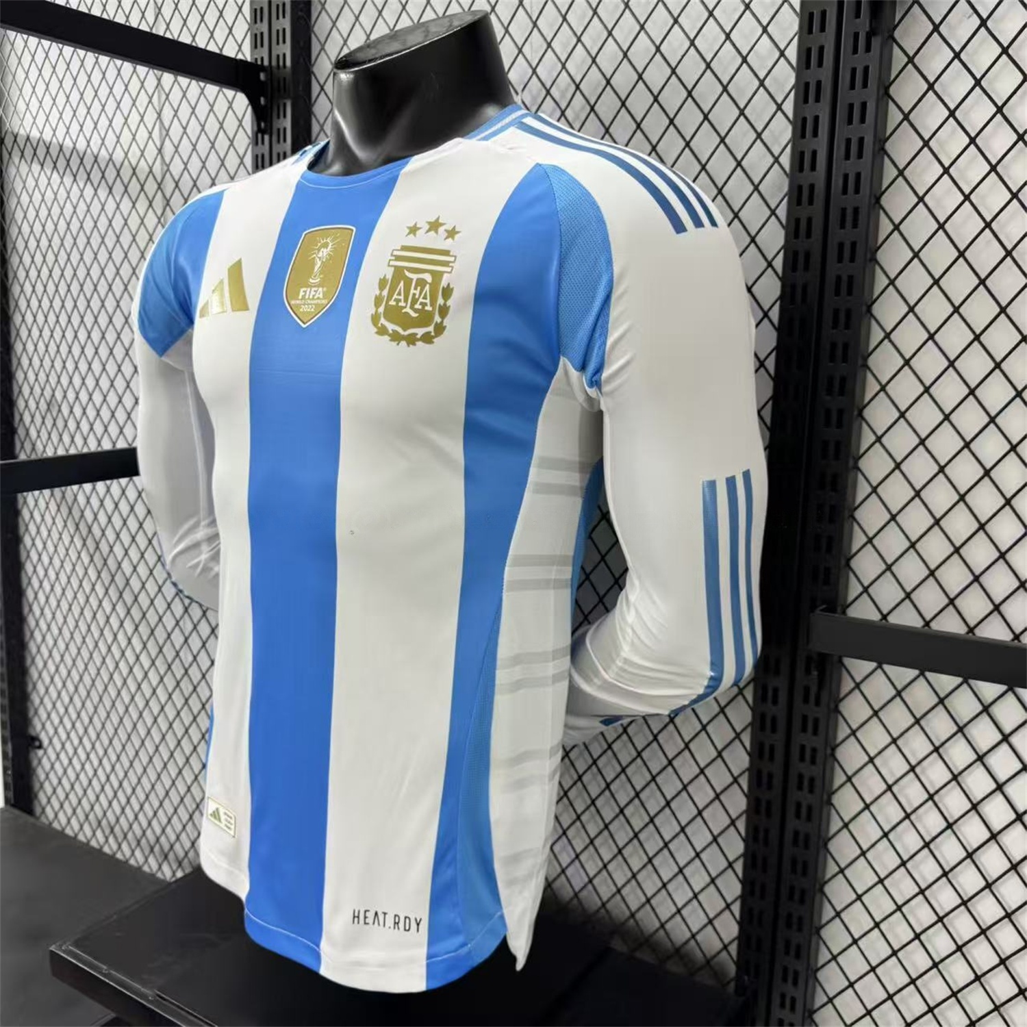 Argentina 2024 Home Long Sleeves Jersey - Player Version - UnitedFutballJersey
