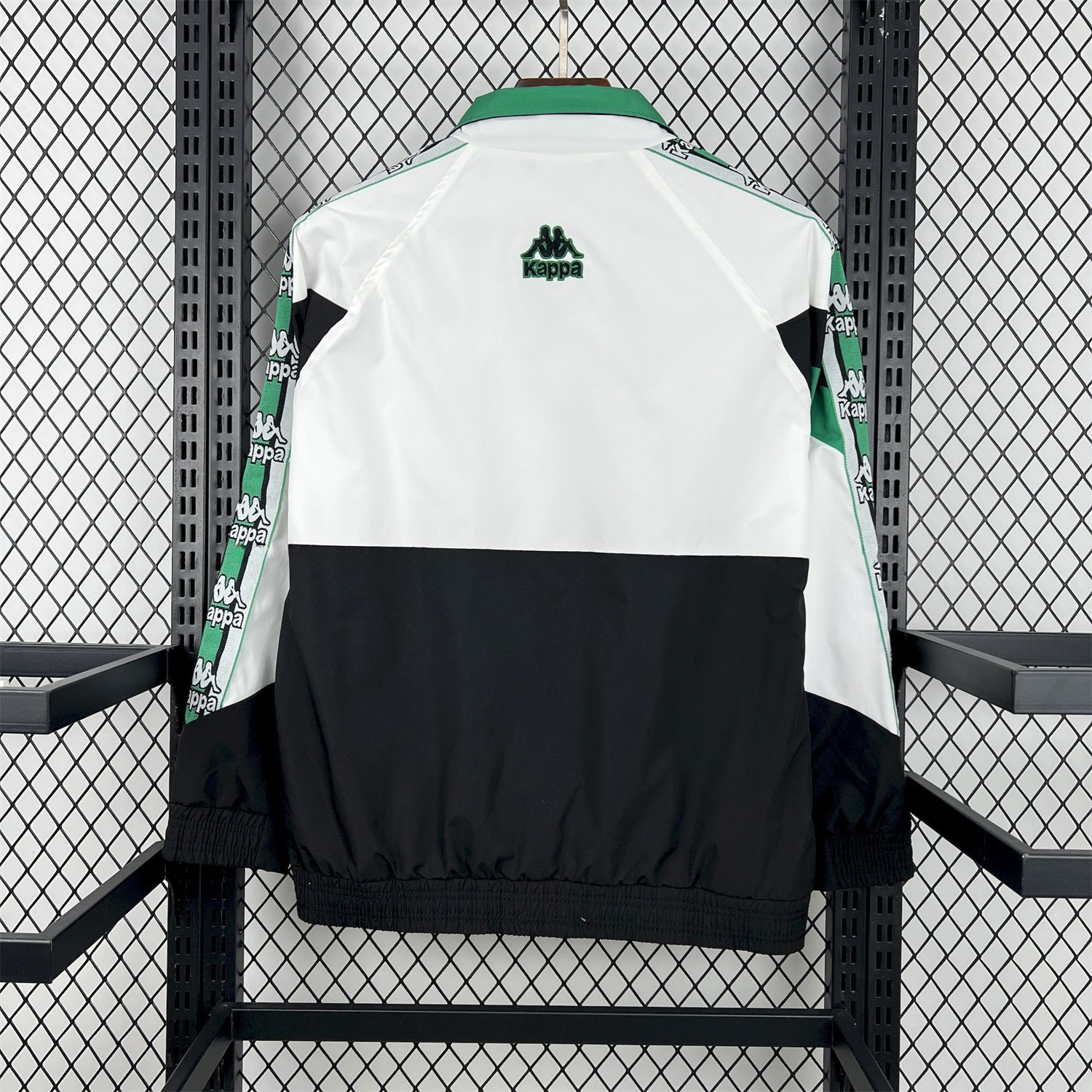 Retro Real Betis 1995-96 Black And White Windbreaker - UnitedFutballJersey