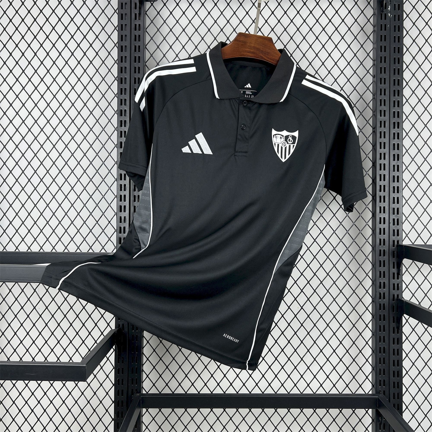 Sevilla 25-26 Black Travel Jersey - Fans Version - UnitedFutballJersey