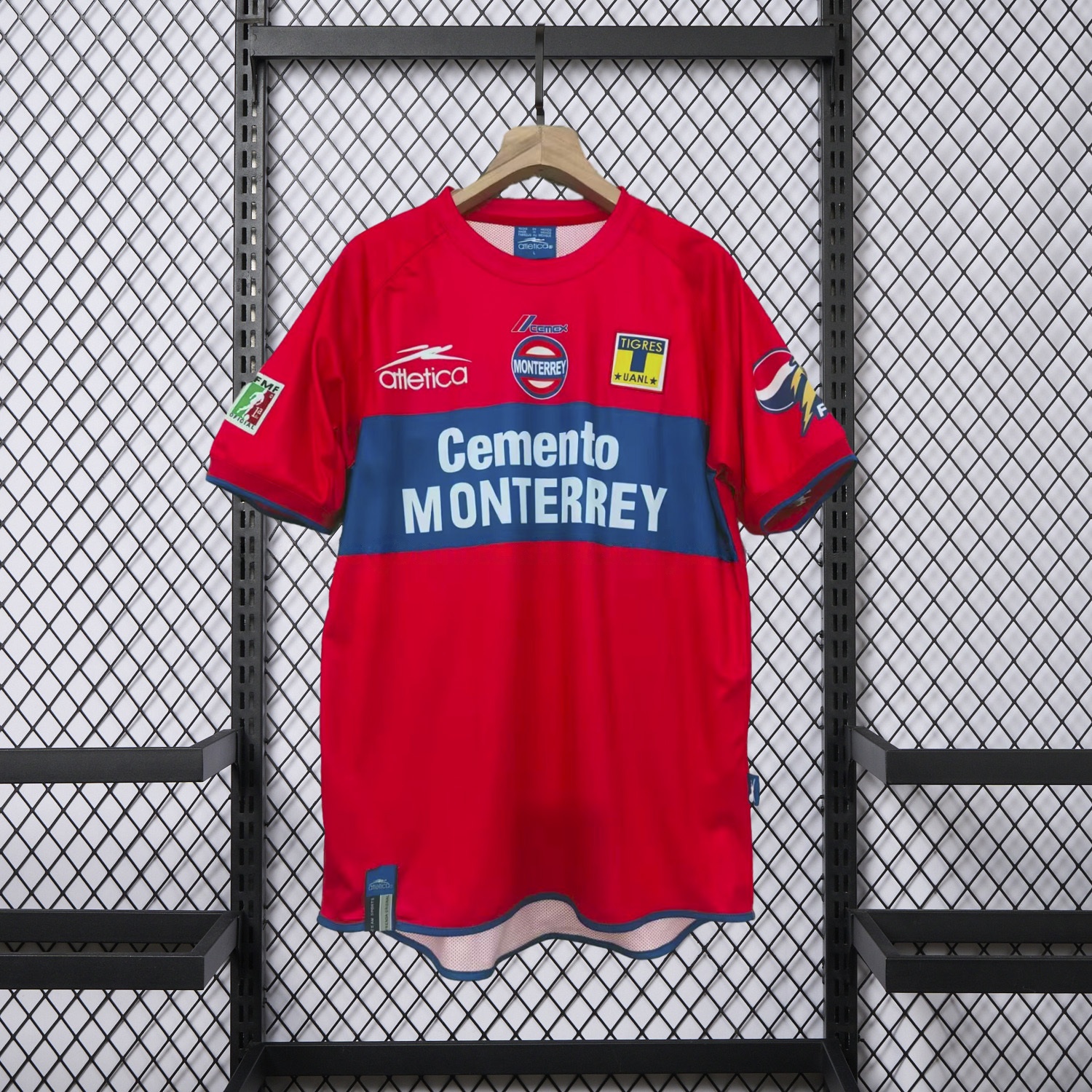 Retro Tigres UANL 2002-03 Away Red Jersey - UnitedFutballJersey
