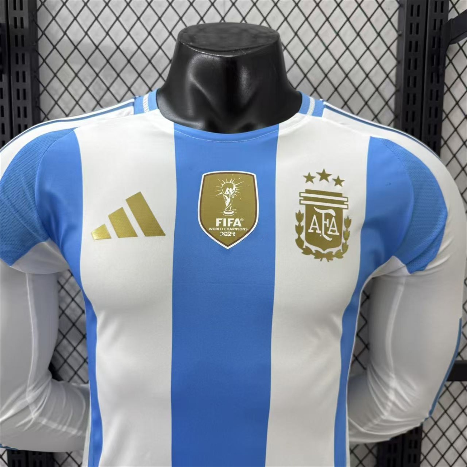 Argentina 2024 Home Long Sleeves Jersey - Player Version - UnitedFutballJersey