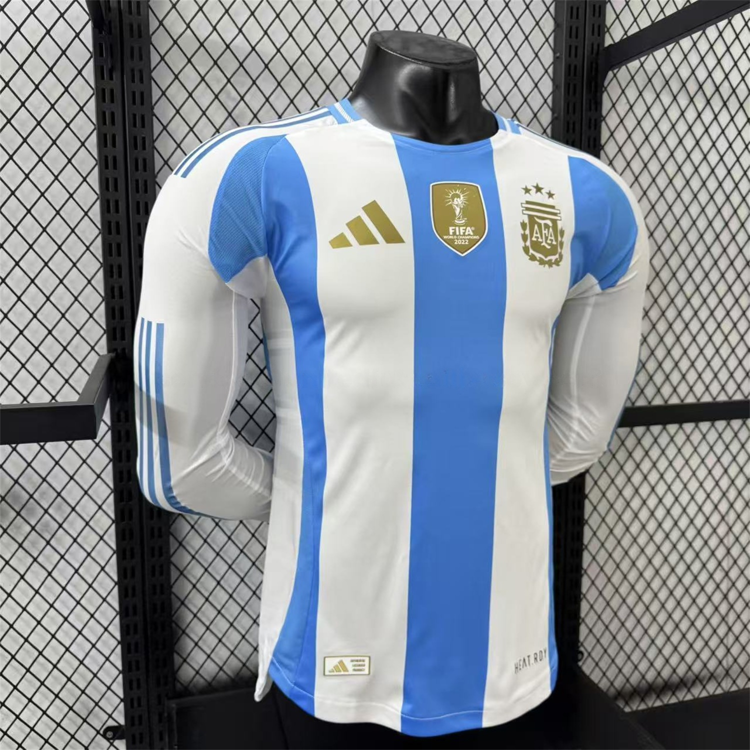 Argentina 2024 Home Long Sleeves Jersey - Player Version - UnitedFutballJersey