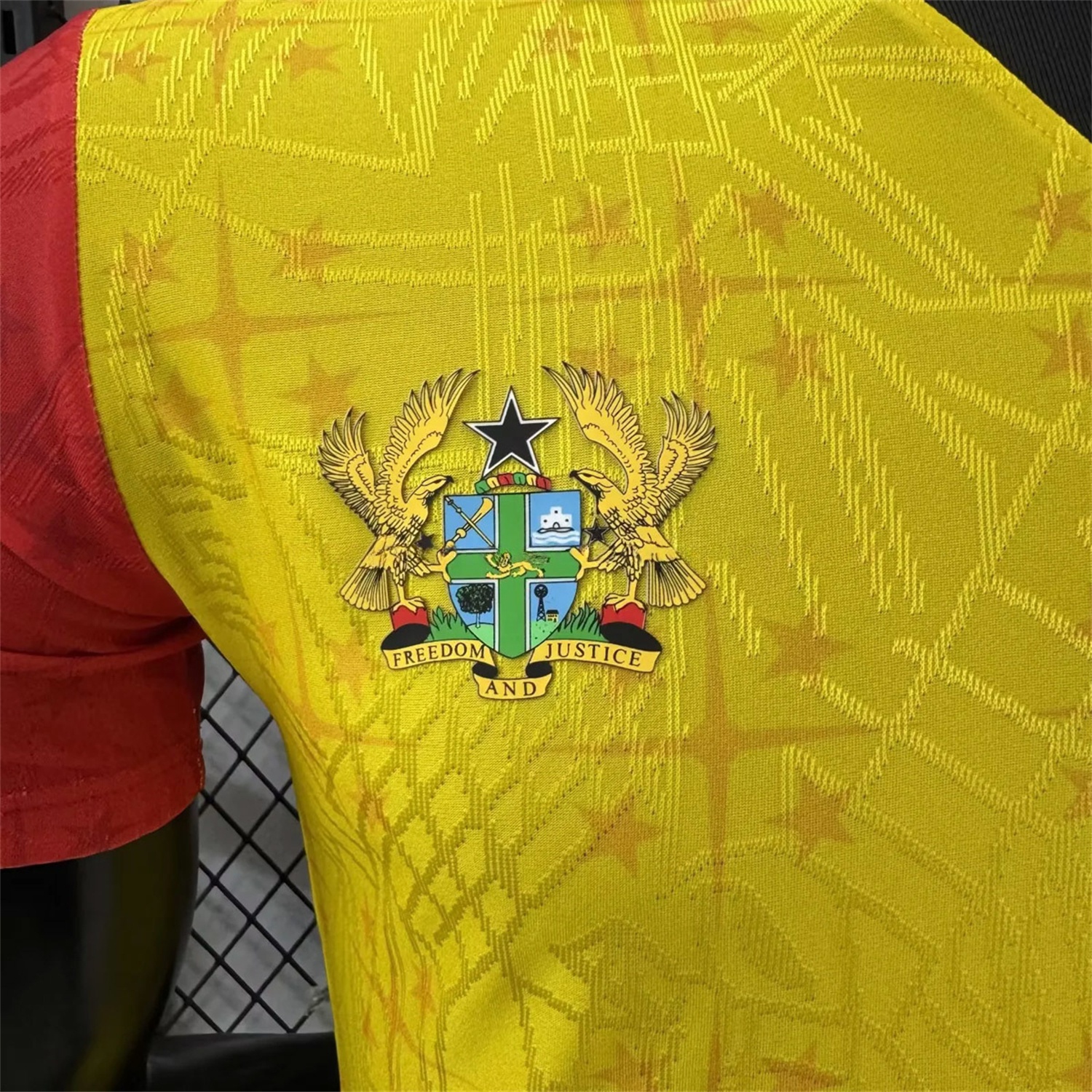 Ghana 2026 Coat Of Arms Yellow Special Jersey - Player Version - UnitedFutballJersey