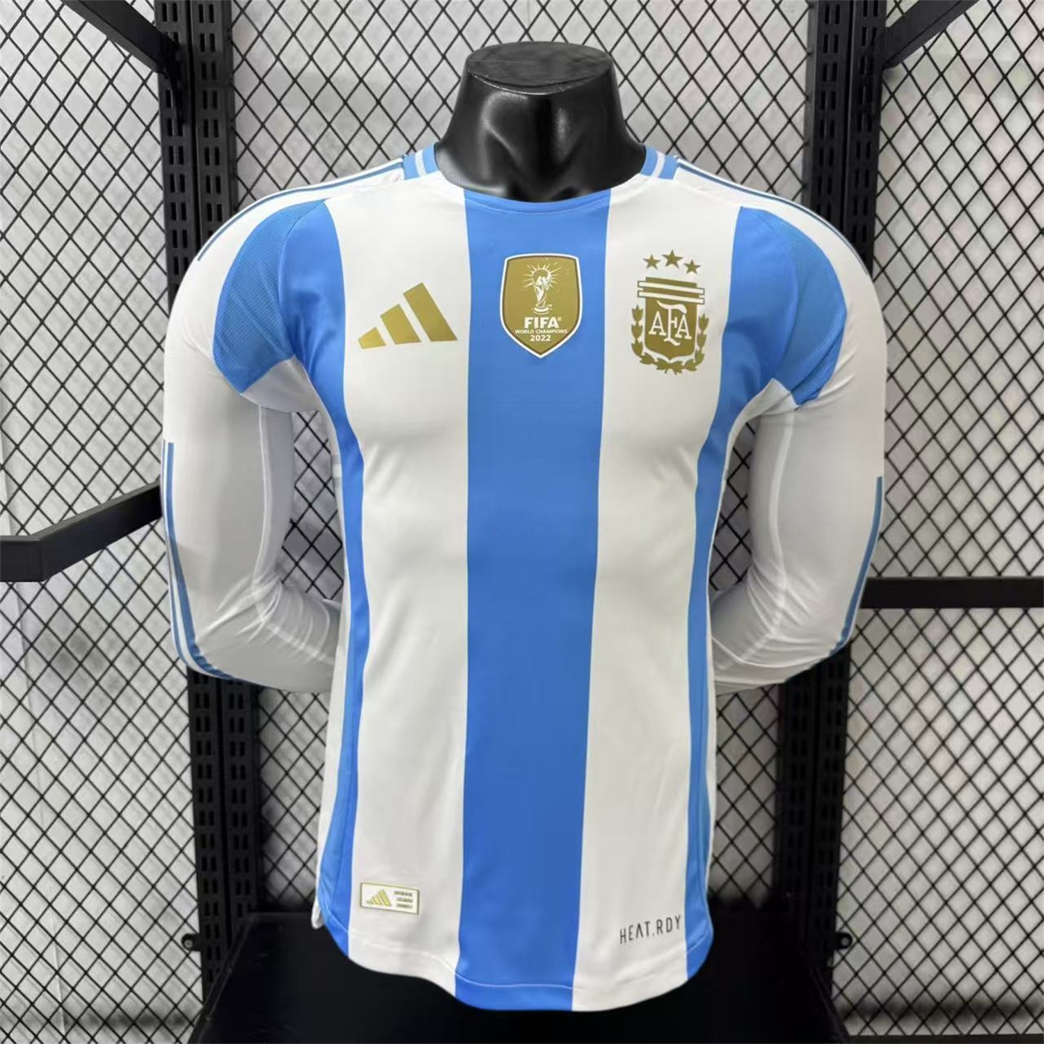 Argentina 2024 Home Long Sleeves Jersey - Player Version - UnitedFutballJersey