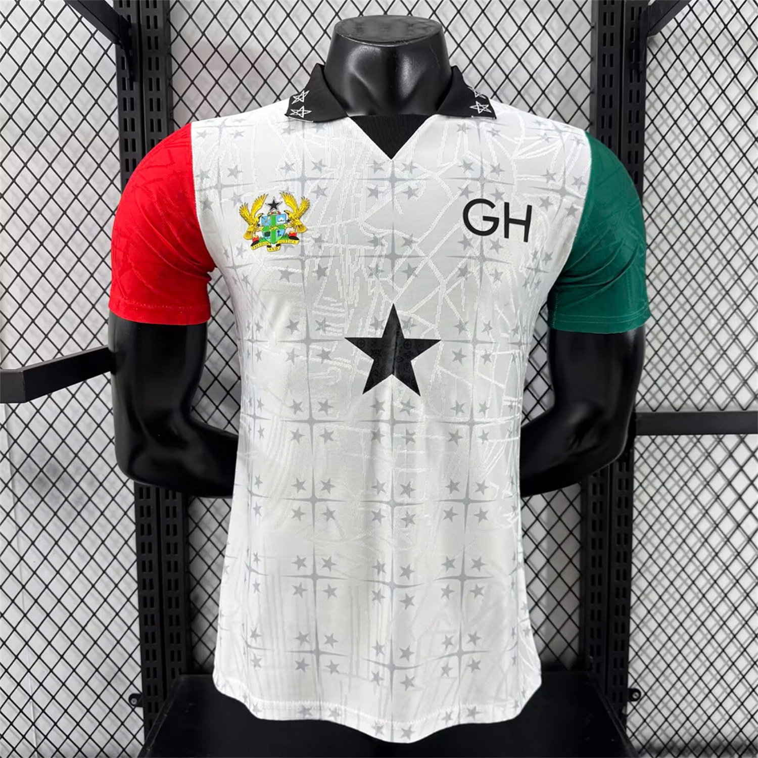 Ghana 2026 Coat Of Arms White Special Jersey - Player Version - UnitedFutballJersey