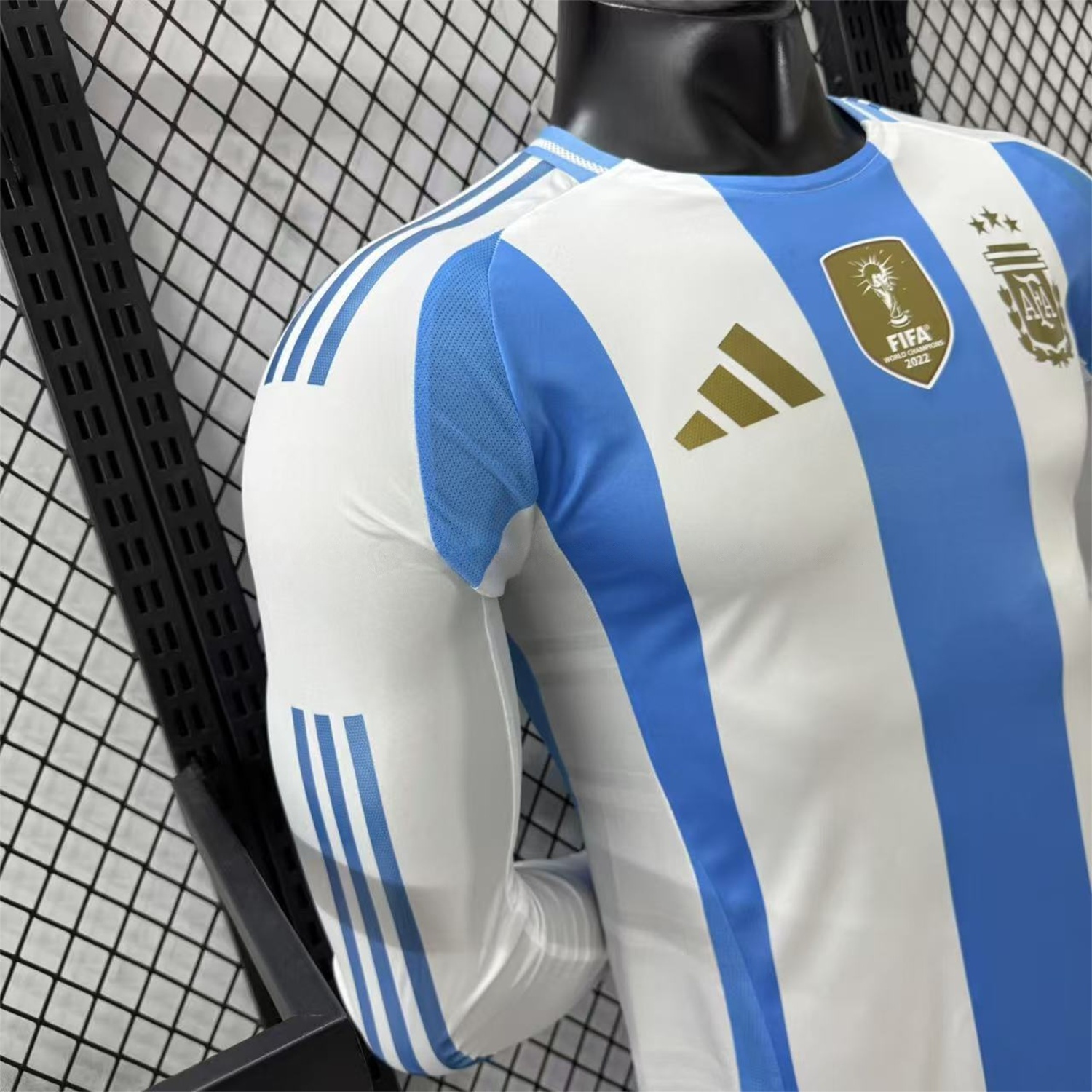Argentina 2024 Home Long Sleeves Jersey - Player Version - UnitedFutballJersey