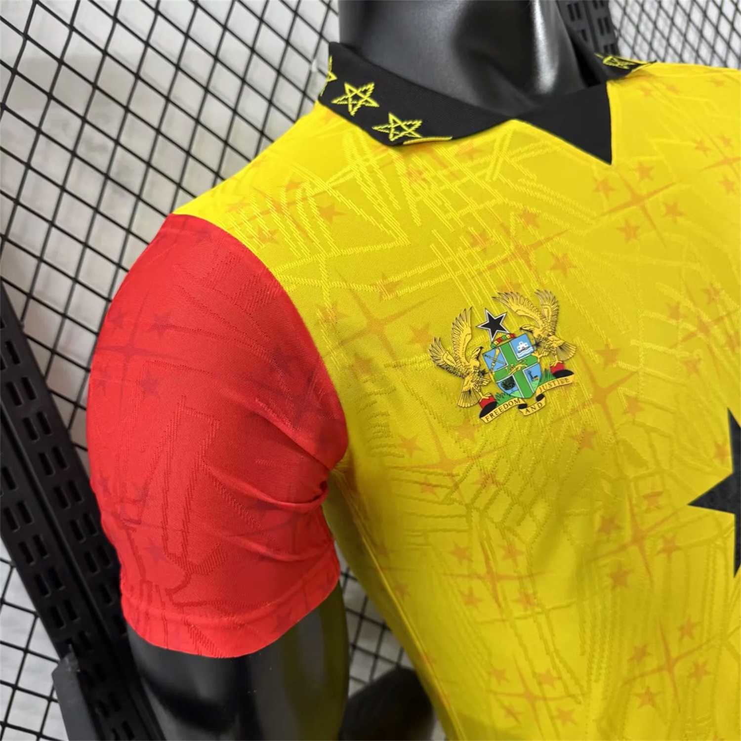Ghana 2026 Coat Of Arms Yellow Special Jersey - Player Version - UnitedFutballJersey