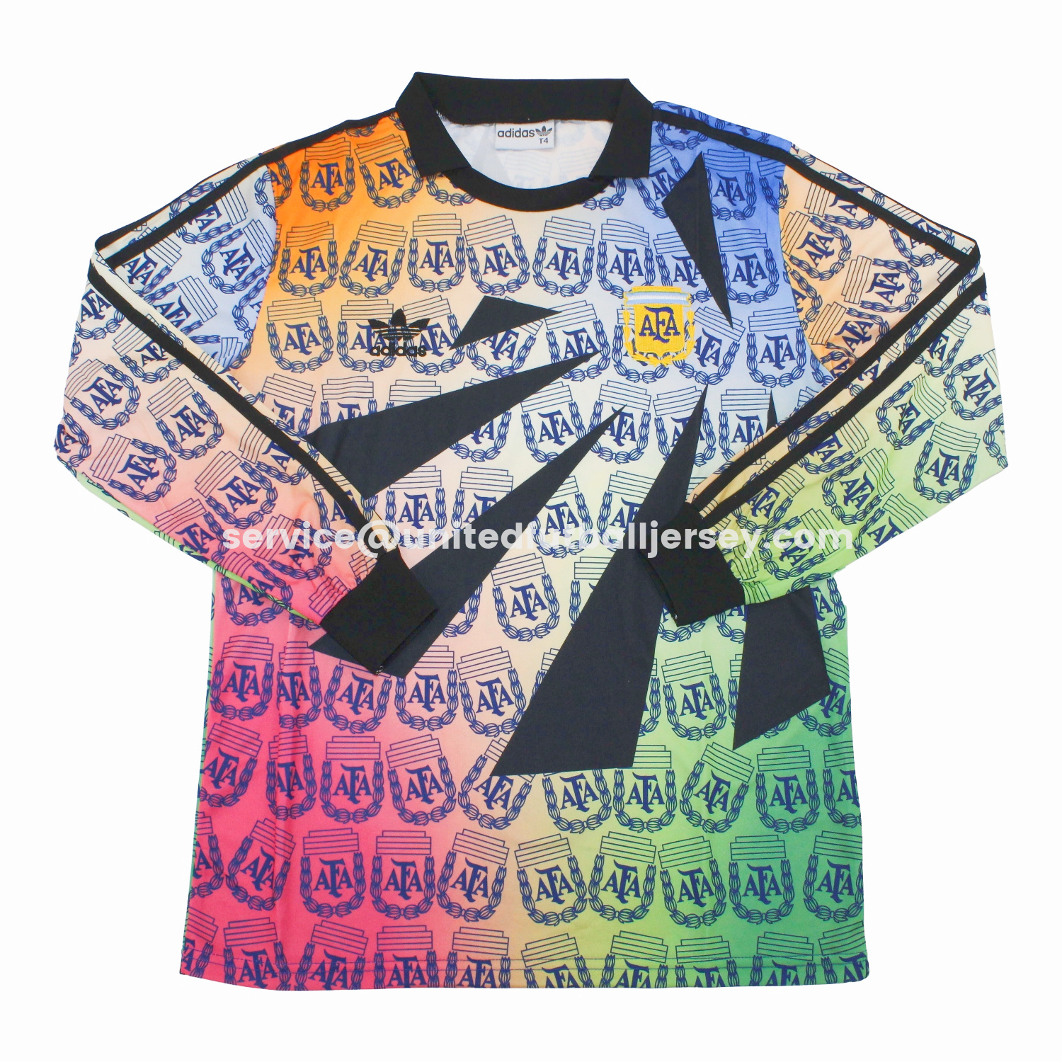 Retro Argentina 1994 Multicolor Goalkeeper Long Sleeves Jersey - UnitedFutballJersey