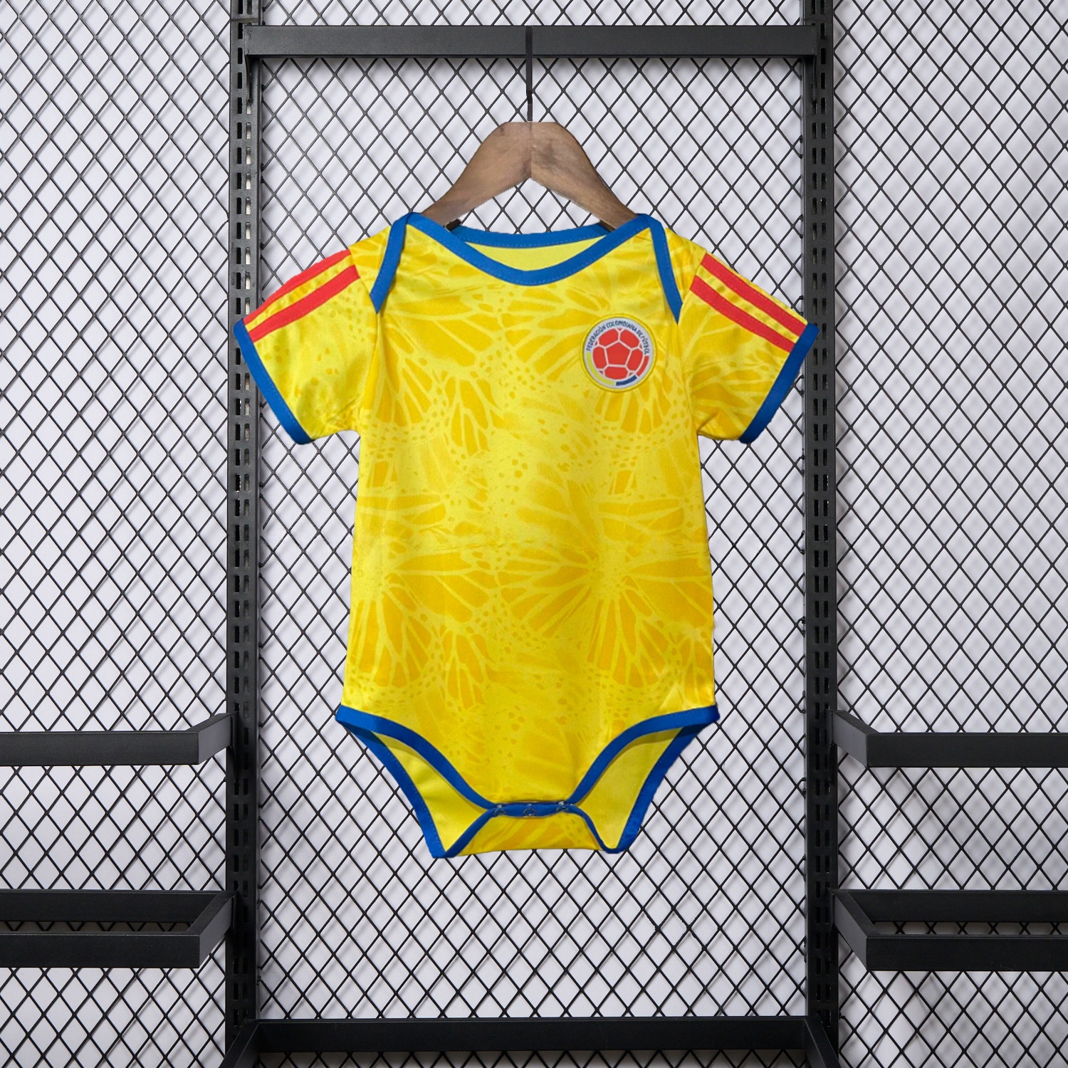Colombia 2026 Home Baby Crawling Suit - UnitedFutballJersey