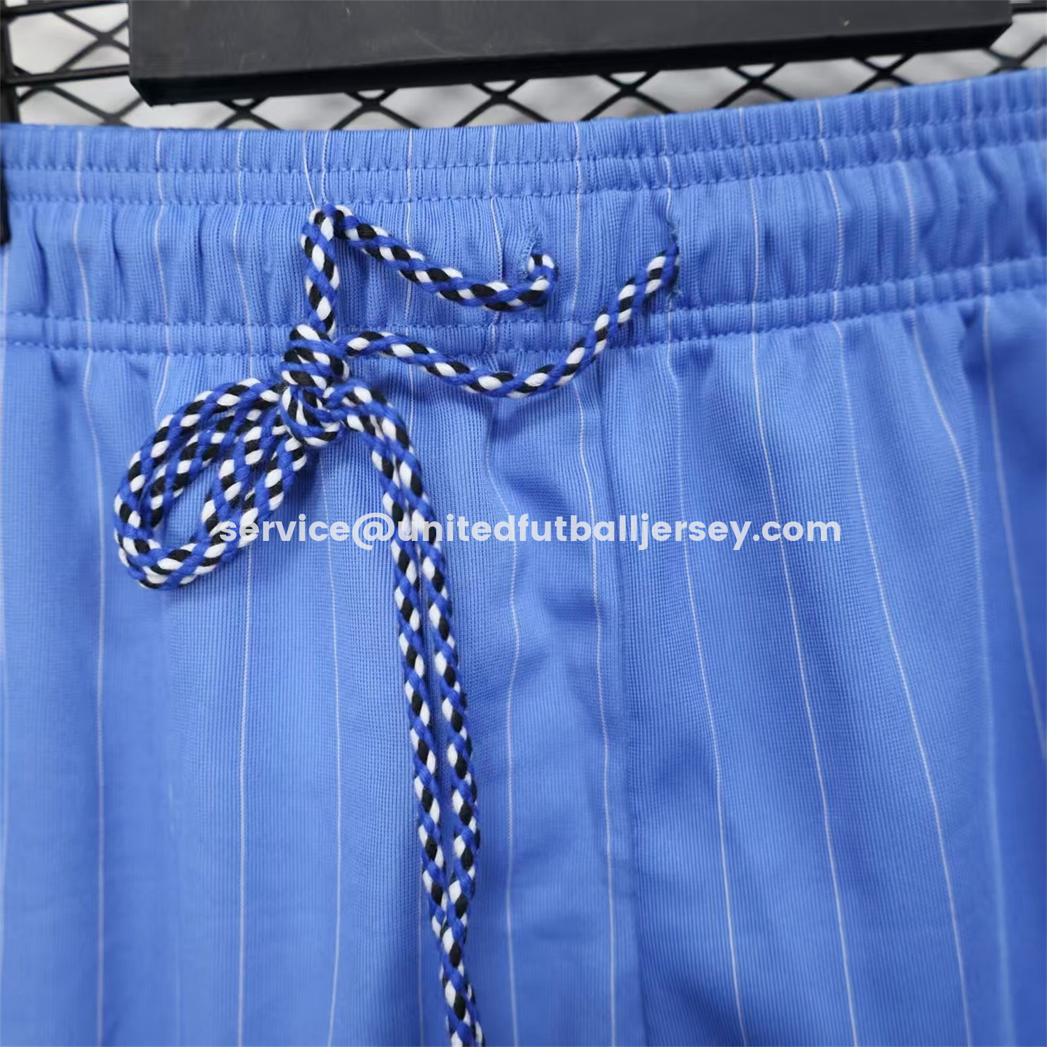 Manchester United 25-26 Trefoil Blue Travel Shorts - Player Version - UnitedFutballJersey