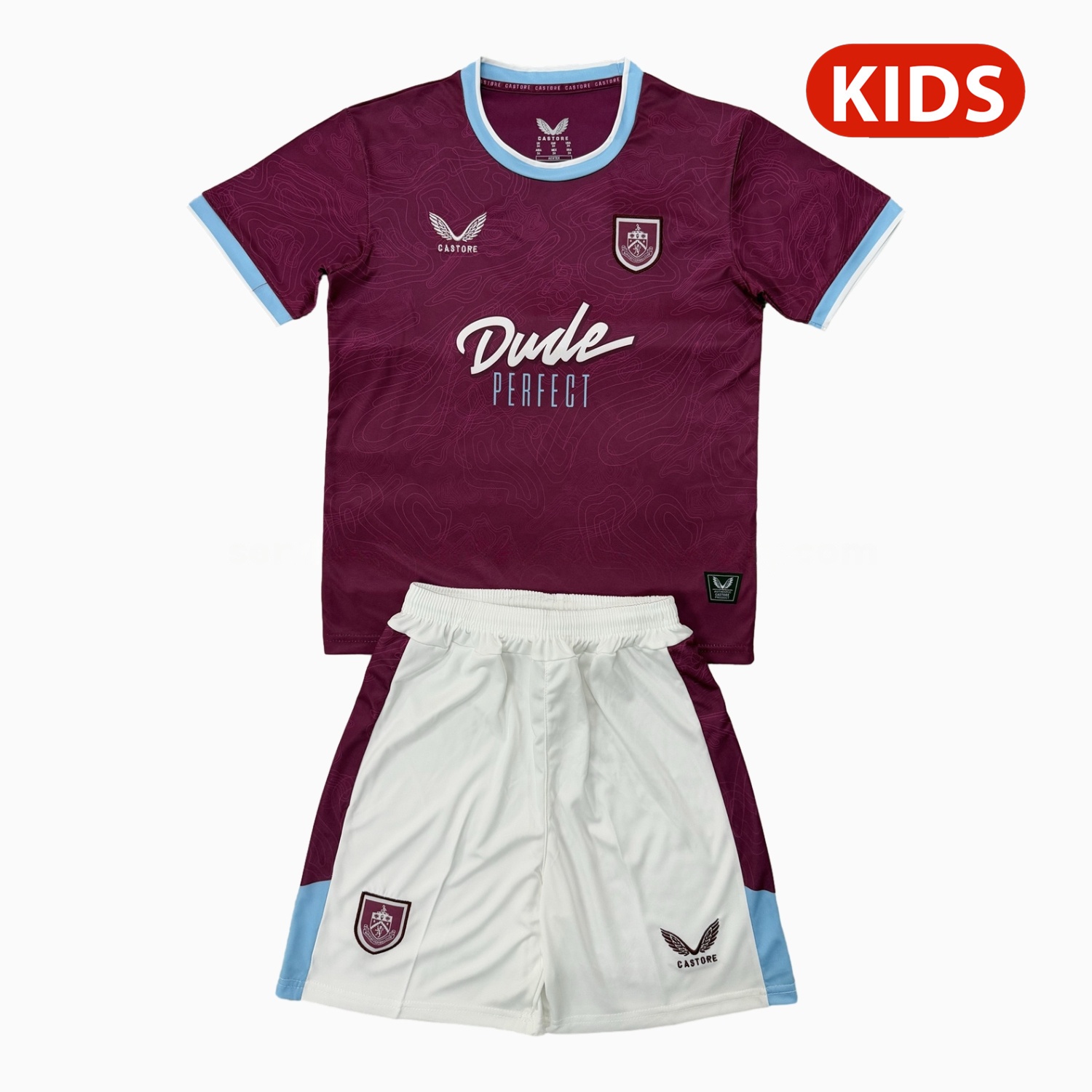 Burnley 25-26 Home Kids Kit - UnitedFutballJersey