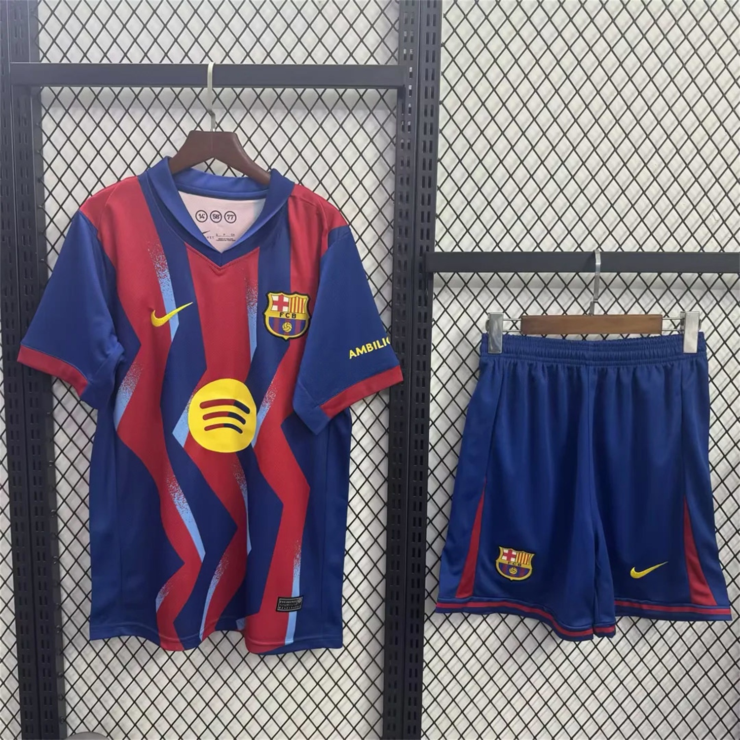 Barcelona 25-26 Fourth Kids Kit - UnitedFutballJersey