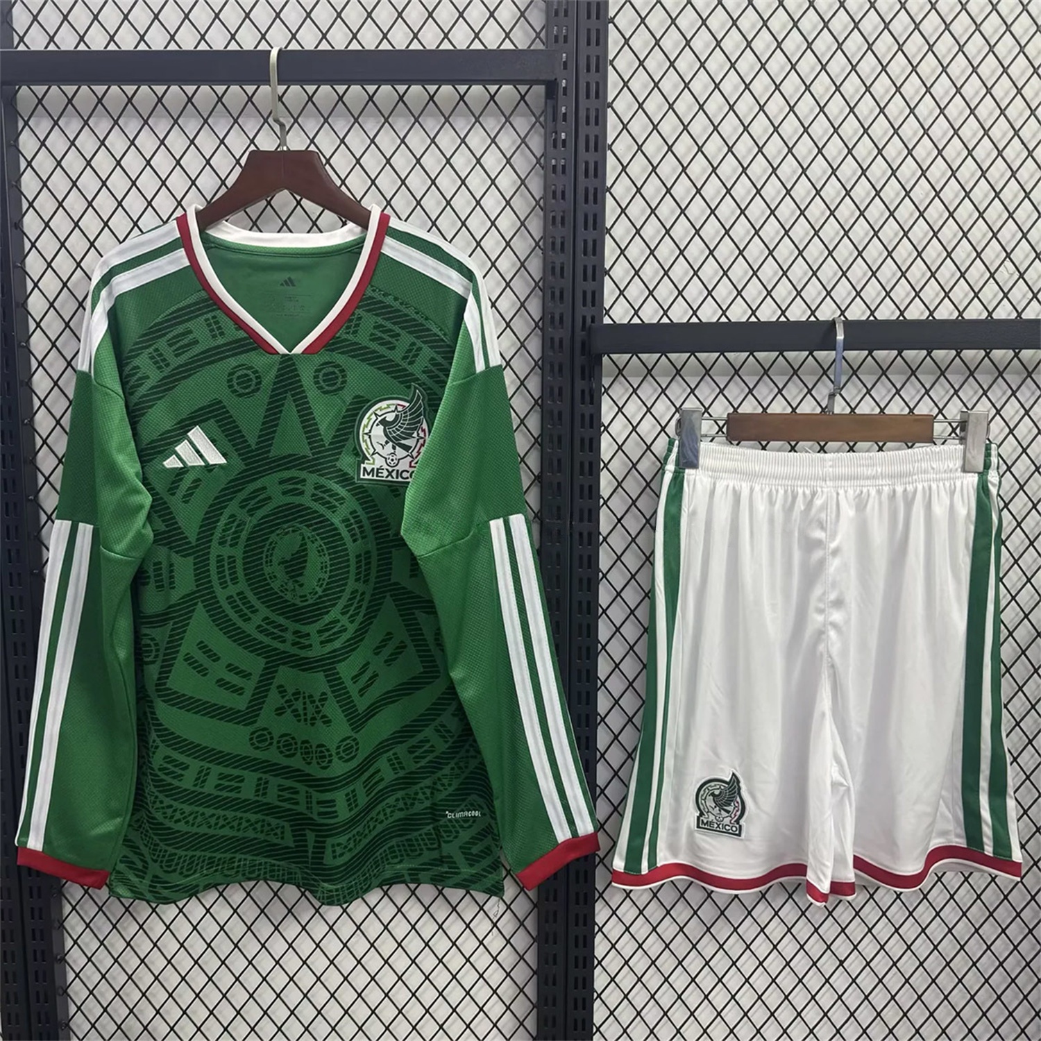 Mexico 2026 Home Long Sleeves Kids Kit - UnitedFutballJersey