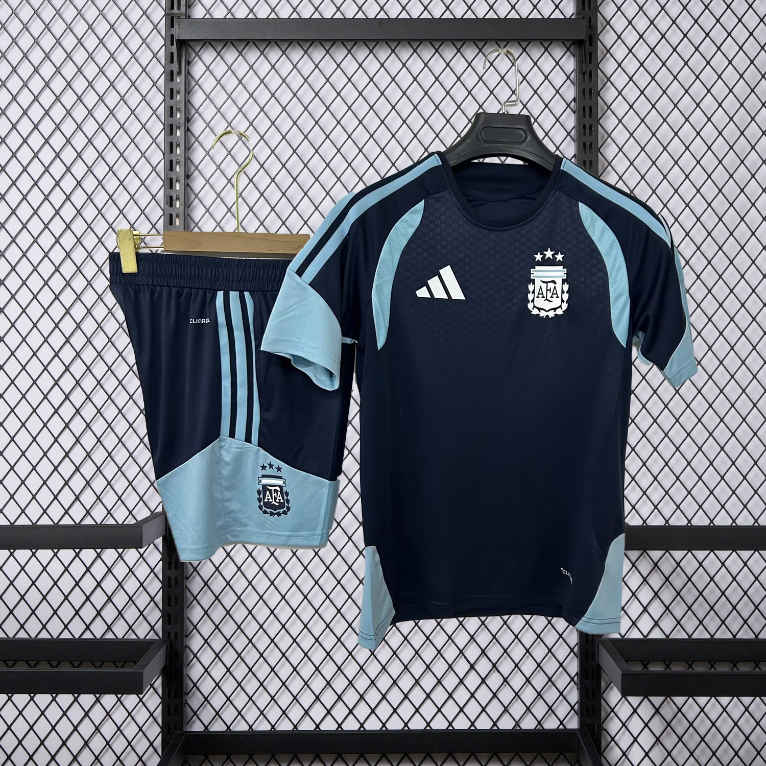 Argentina 2026 Black Pre-Match Training Kids Kit - UnitedFutballJersey