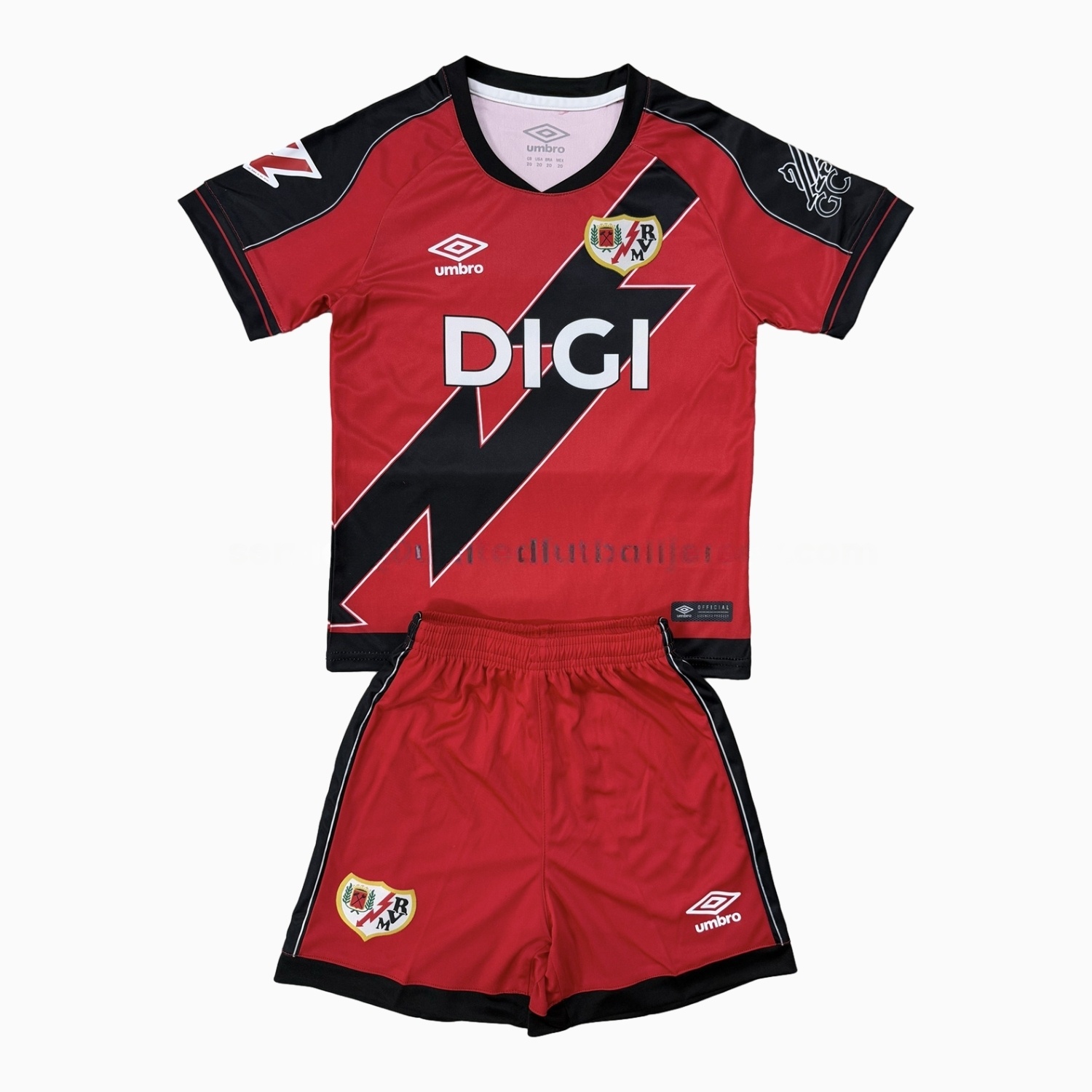Rayo Vallecano 25-26 Away Men's Adult Jersey Set - Fans Version - UnitedFutballJersey