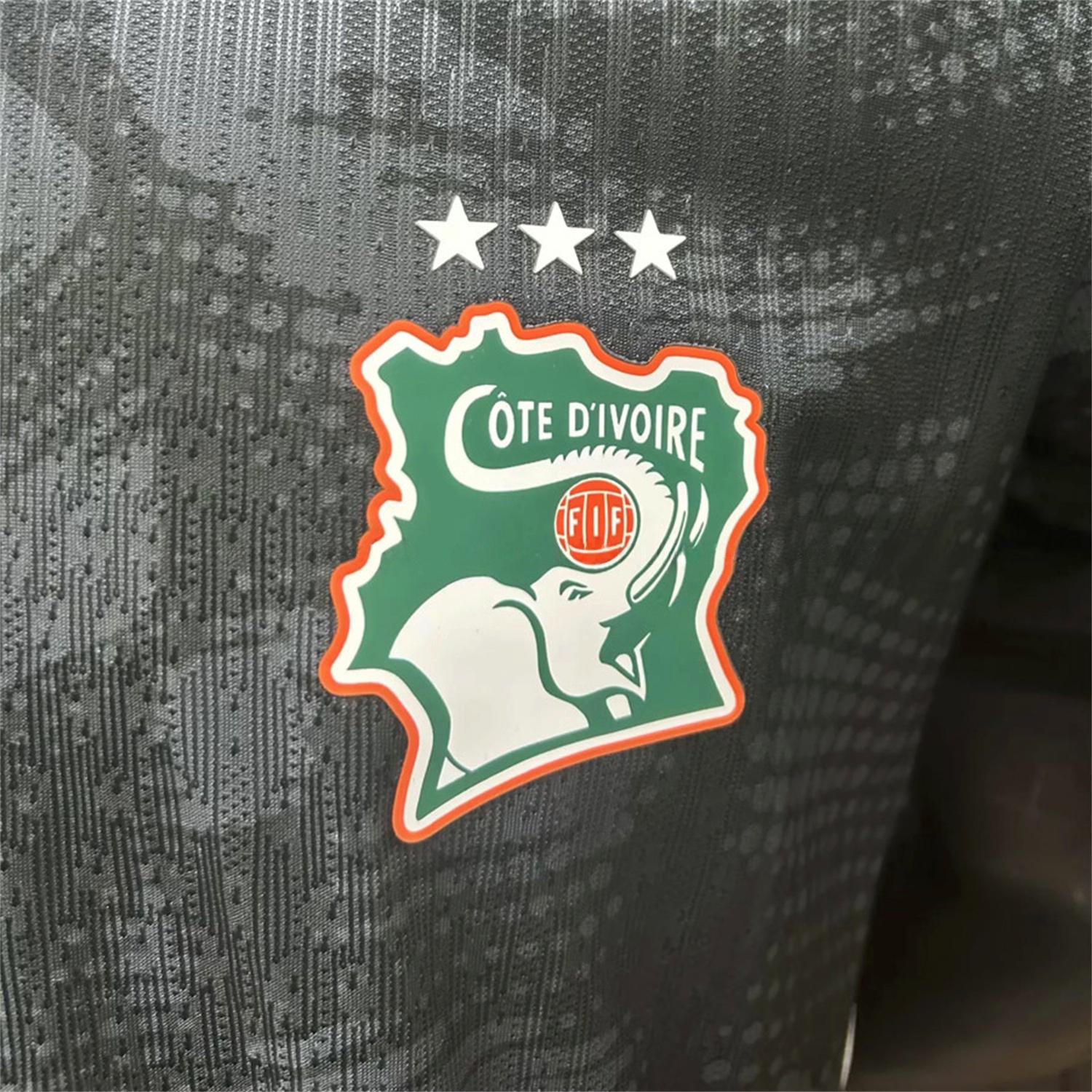 Ivory Coast 25-26 Goalkeeper Black Jersey - Player Version - UnitedFutballJersey