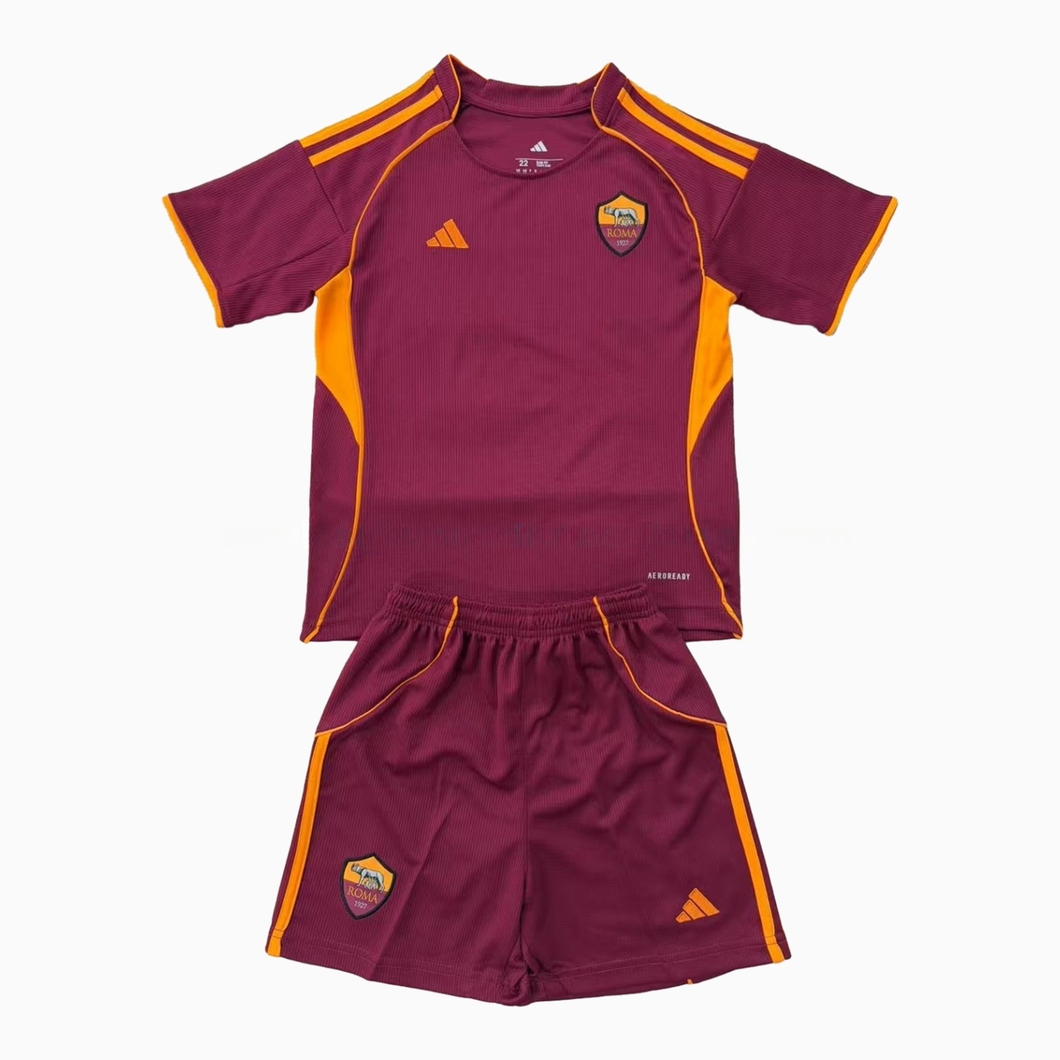 AS Roma 25-26 Home Unsponsored Men's Adult Jersey Set - Fans Version - UnitedFutballJersey