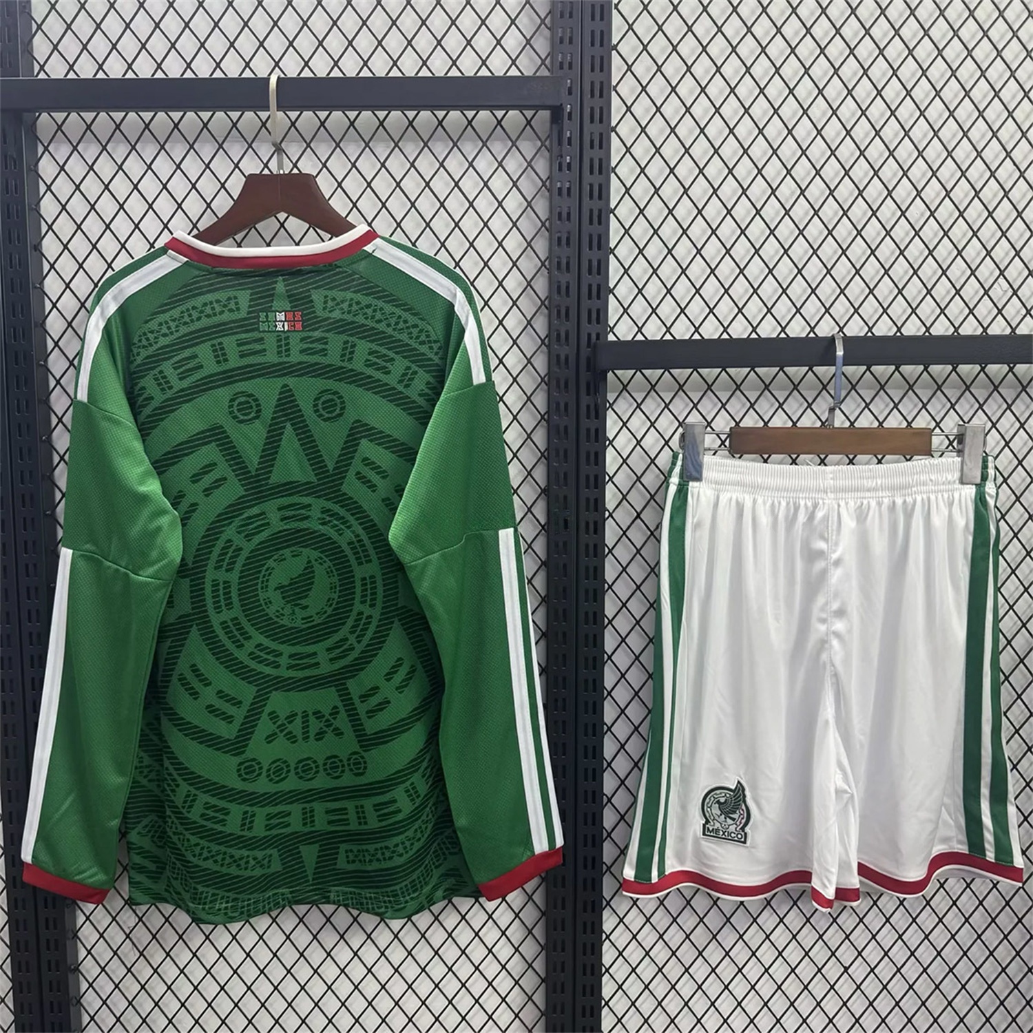 Mexico 2026 Home Long Sleeves Kids Kit - UnitedFutballJersey