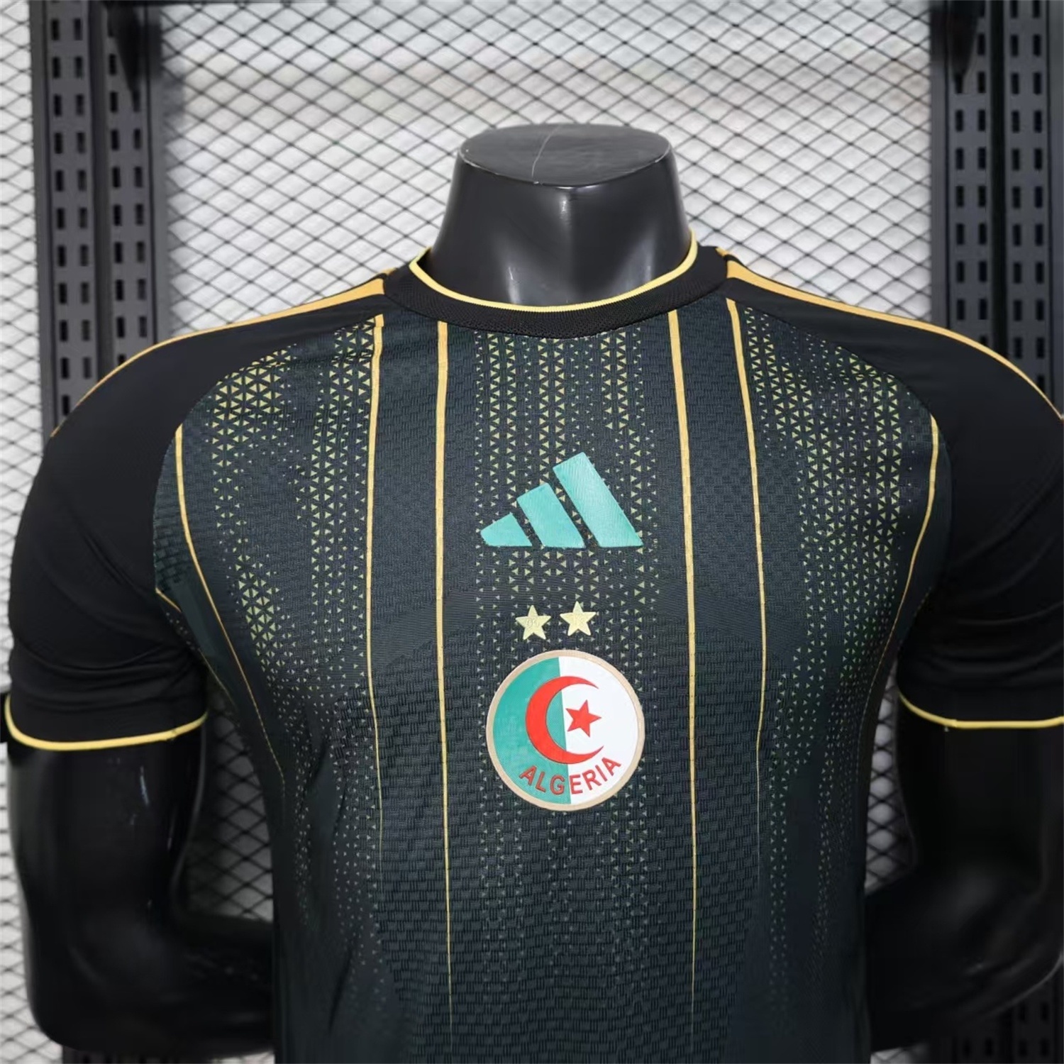 Algeria 2026 Black And Gold Special Jersey - Player Version - UnitedFutballJersey