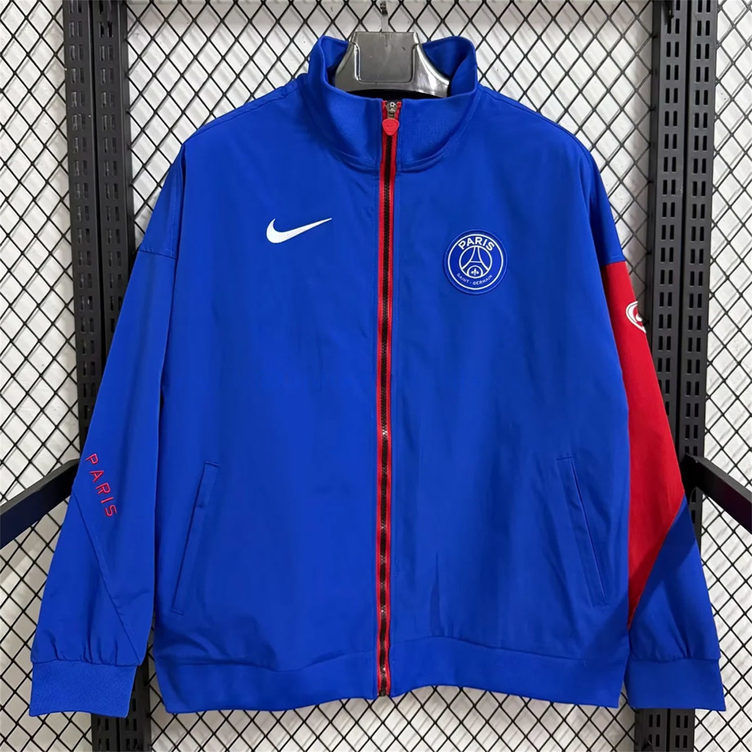 Paris Saint-Germain PSG 25-26 Windbreaker Jacket - Blue - UnitedFutballJersey