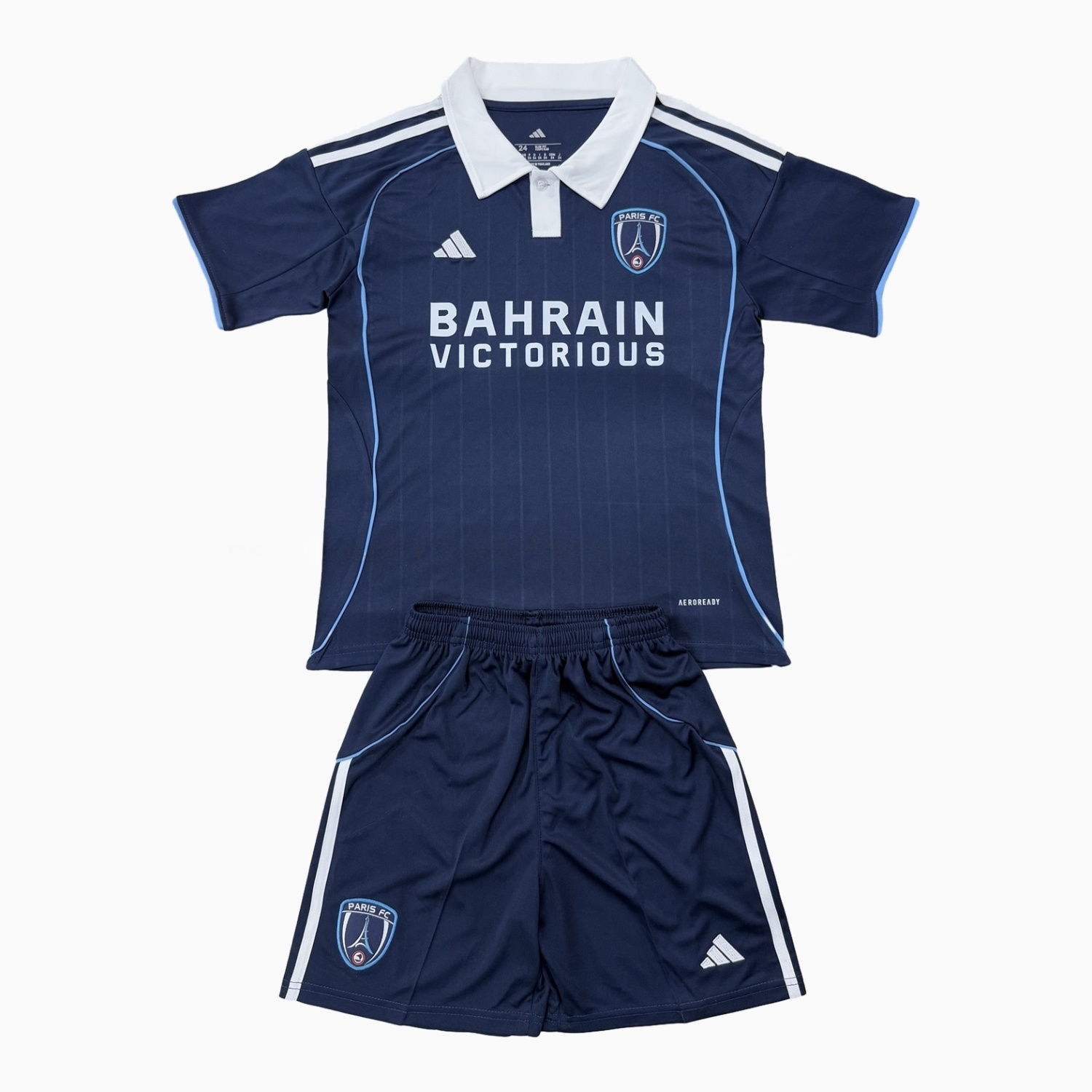 Paris FC 25-26 Home Men's Adult Jersey Set - Fans Version - UnitedFutballJersey