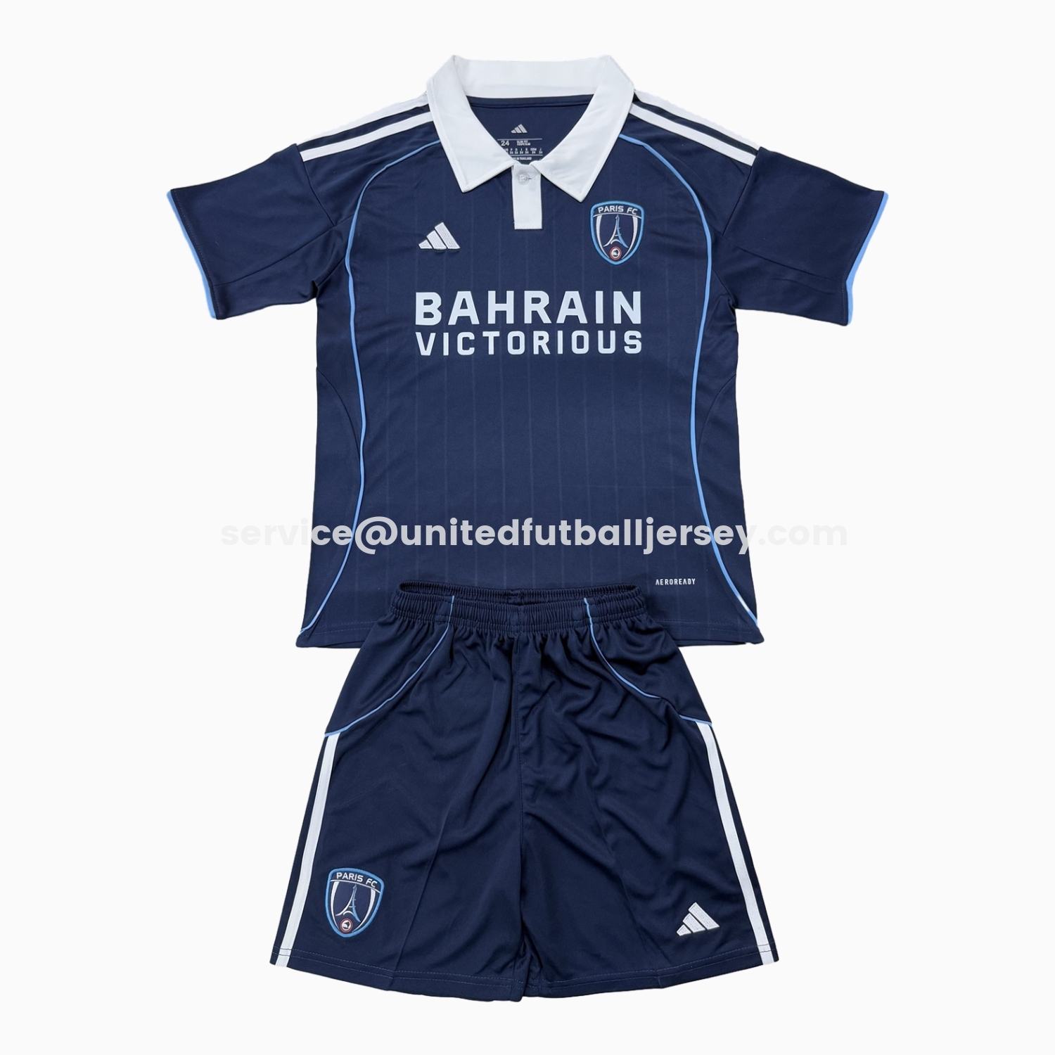 Paris FC 25-26 Home Kids Kit - UnitedFutballJersey