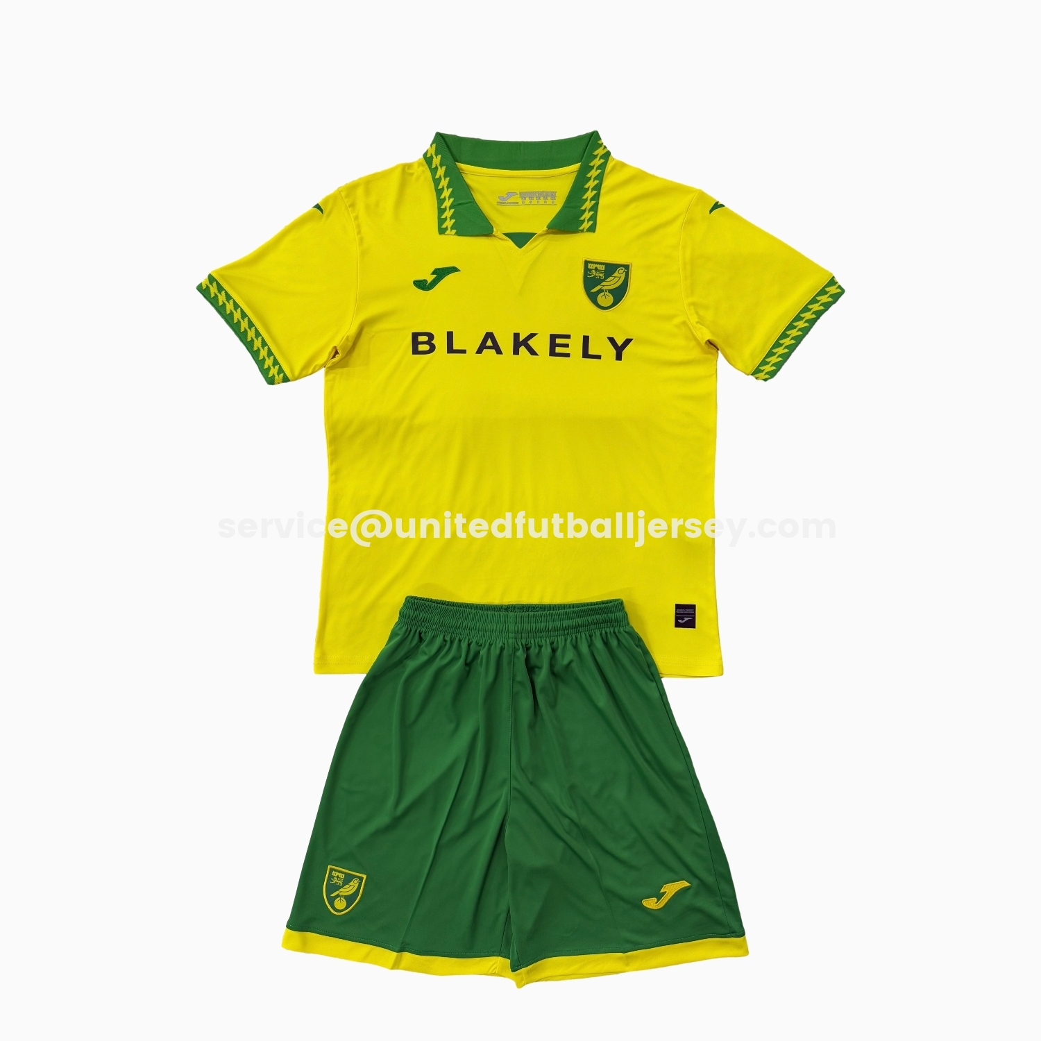 Norwich City 25-26 Home Men's Adult Jersey Set - Fans Version - UnitedFutballJersey
