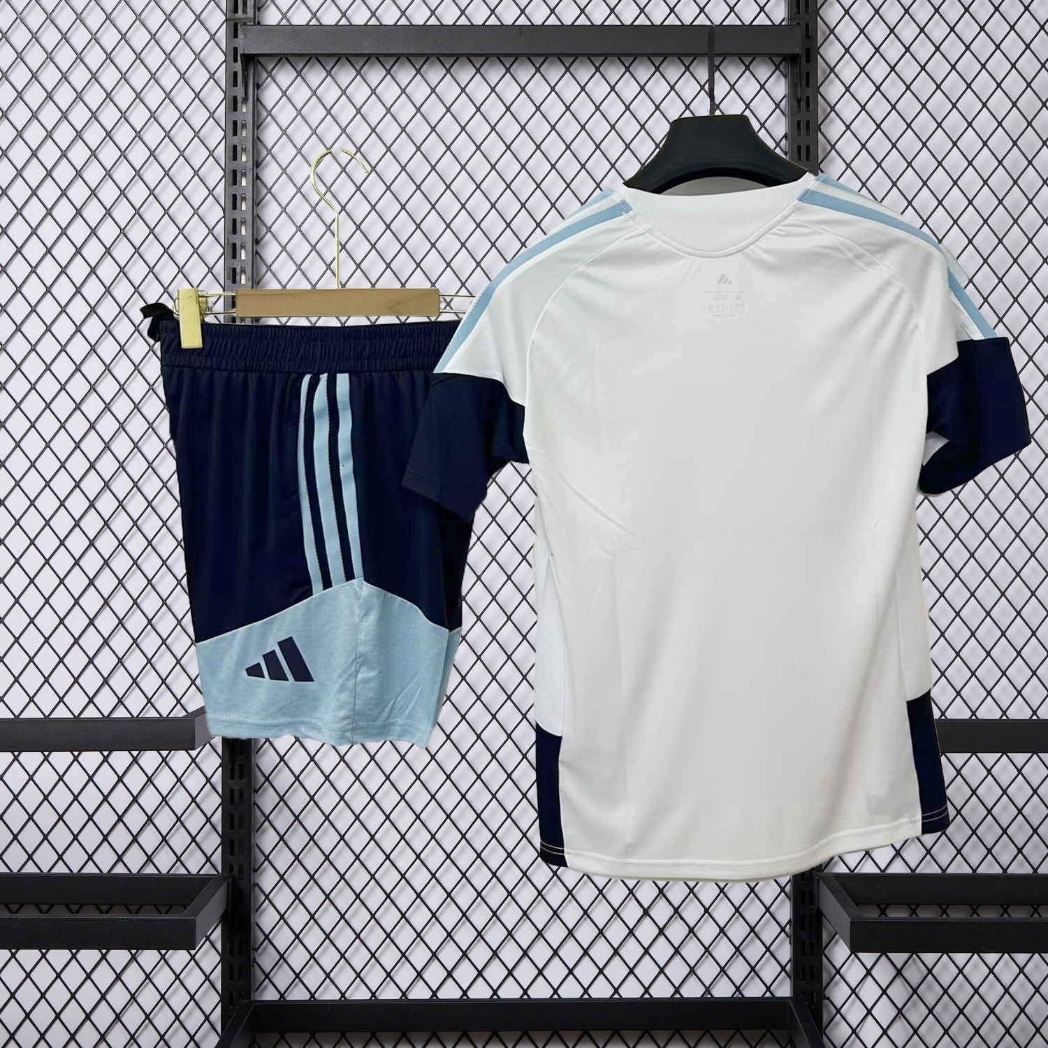 Argentina 2026 White Pre-Match Training Kids Kit - UnitedFutballJersey