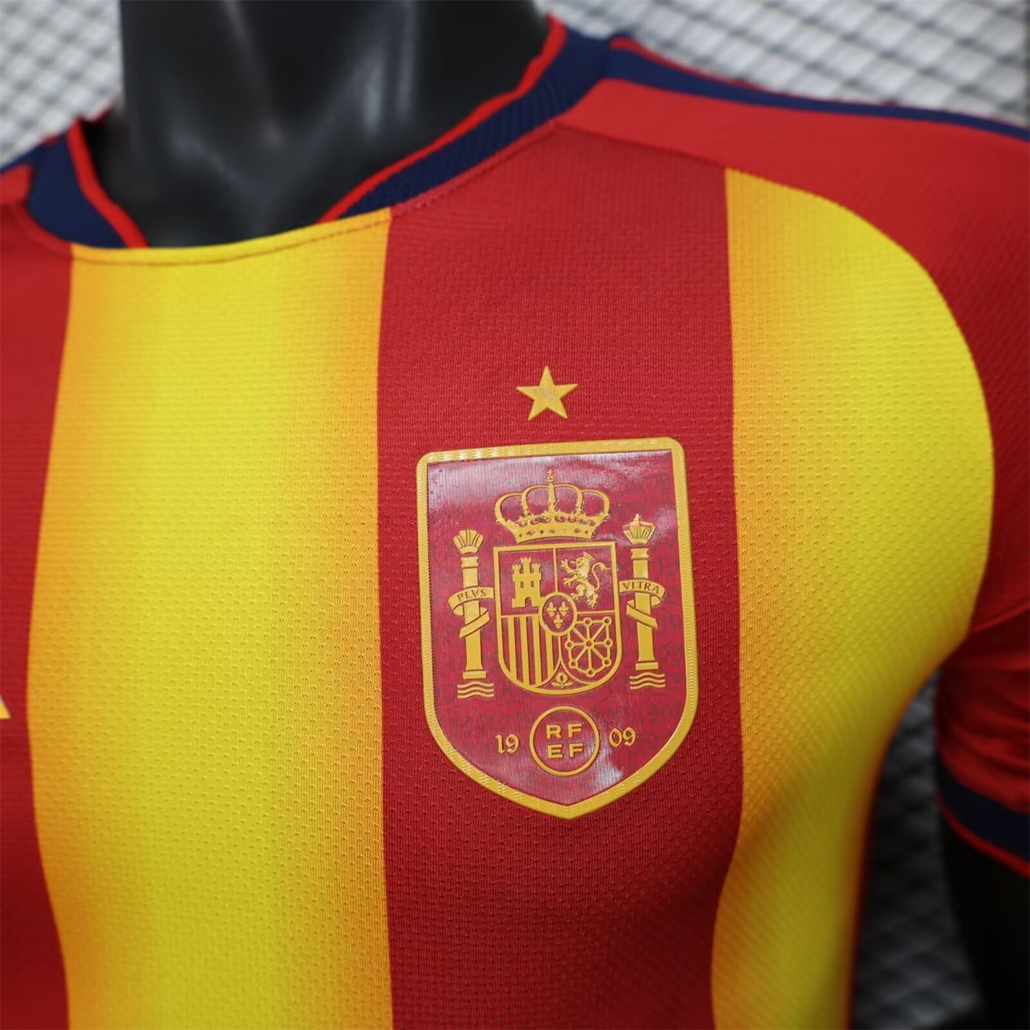 Spain 2026 Red And Yellow Stripes Special Jersey - Player Version - UnitedFutballJersey