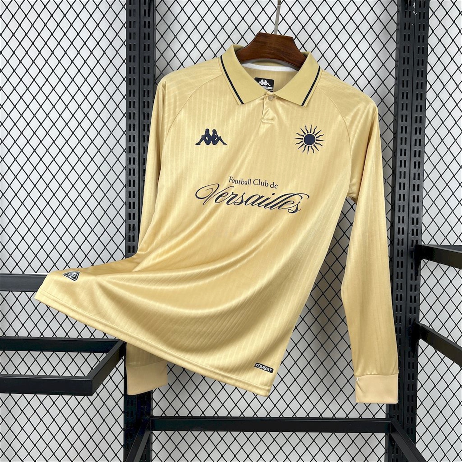 FC Versailles 25-26 Gold L'Élégant Special Long Sleeves Jersey - Fans Version - UnitedFutballJersey
