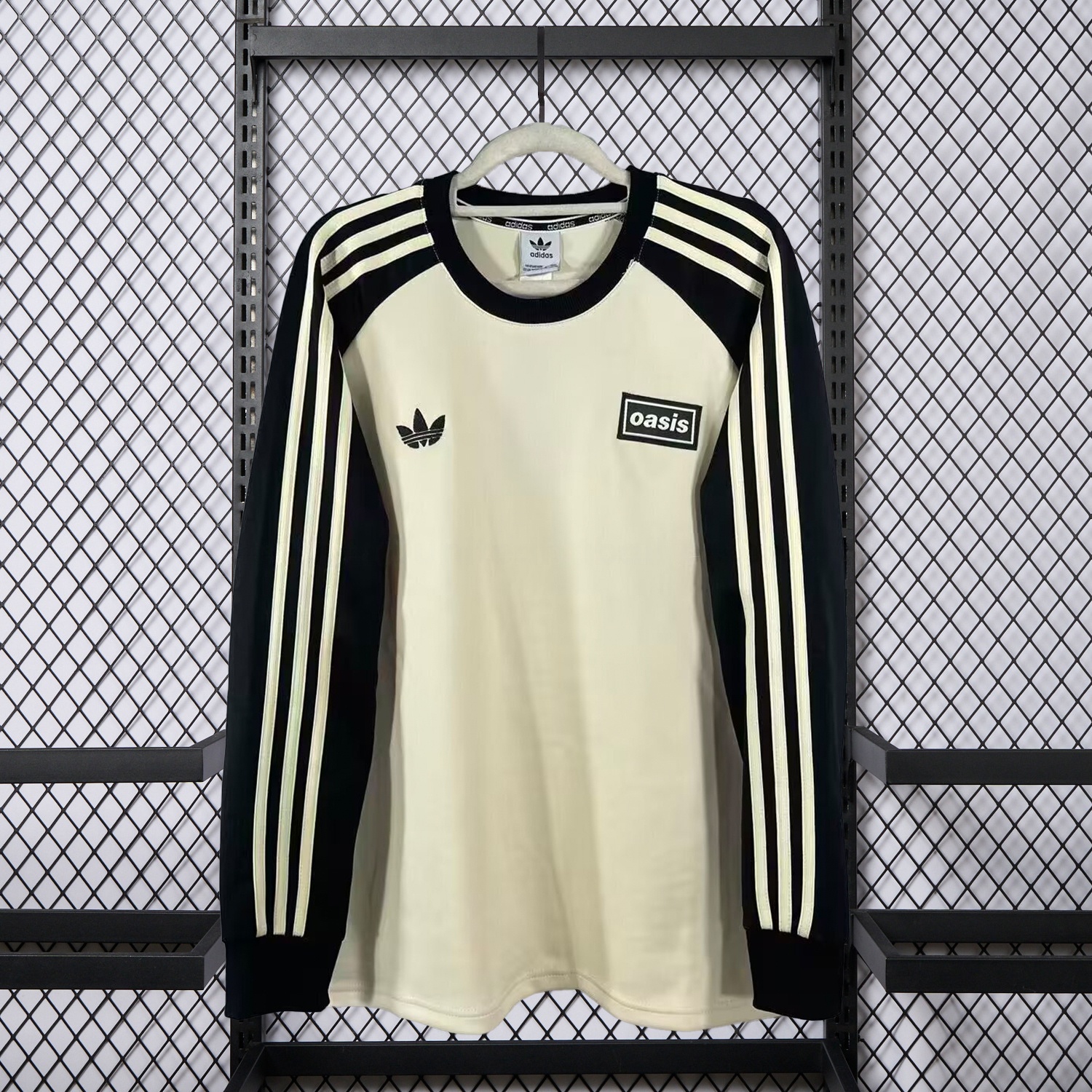 Adidas 25-26 Oasis Originals Tour Cream Long Sleeves Jersey - Fans Version - UnitedFutballJersey