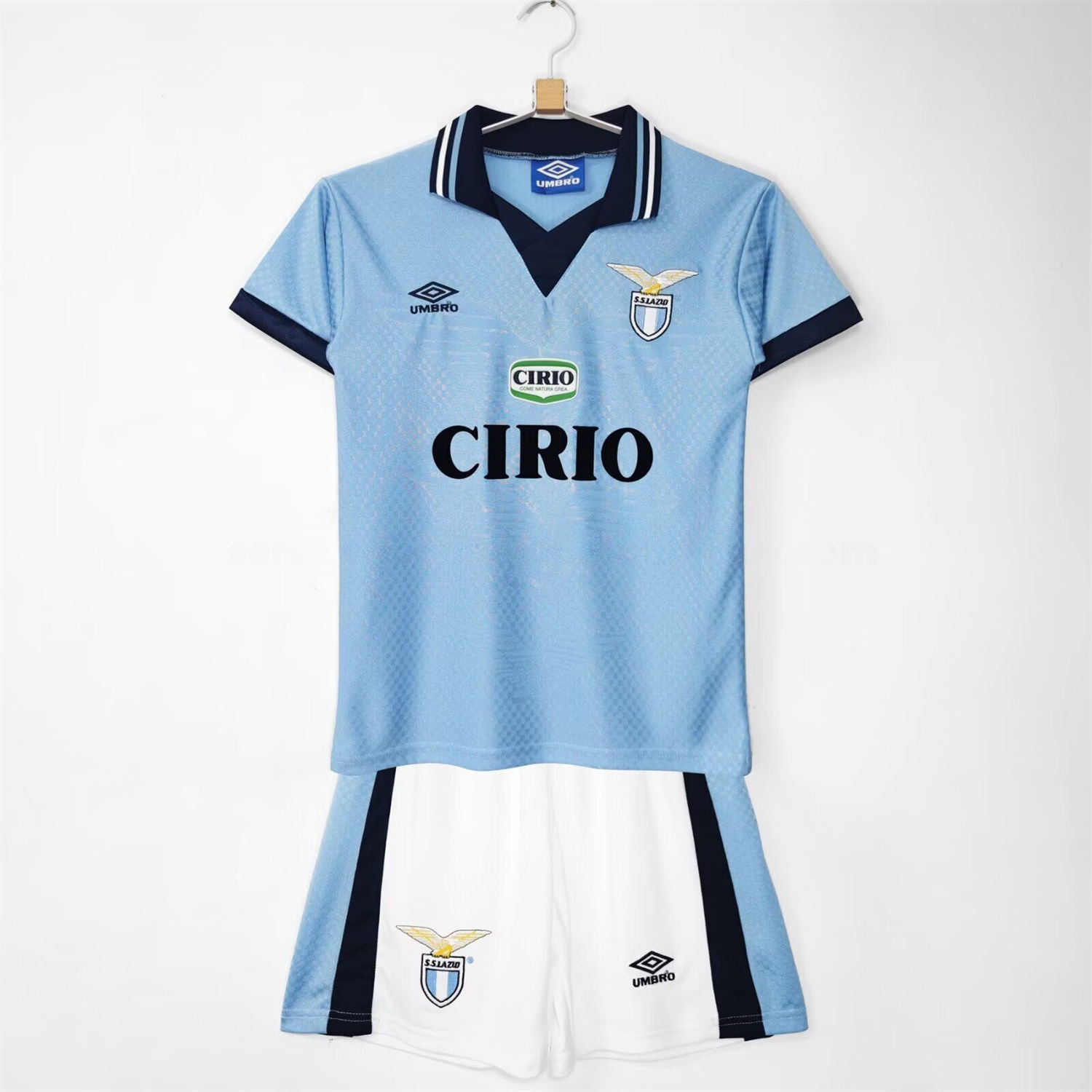 Retro Lazio 1996-97 Home Kids Kit - UnitedFutballJersey