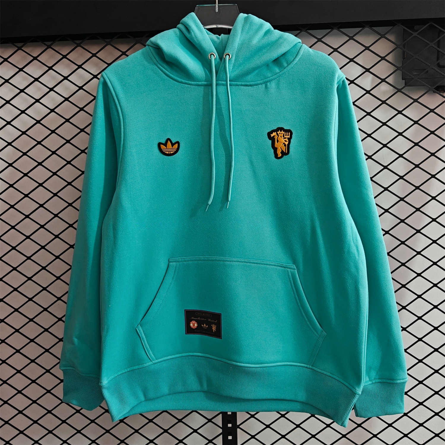 Manchester United 25-26 Originals Terrace Icon Unisex Pullover Hoodie with Yellow Logo - UnitedFutballJersey