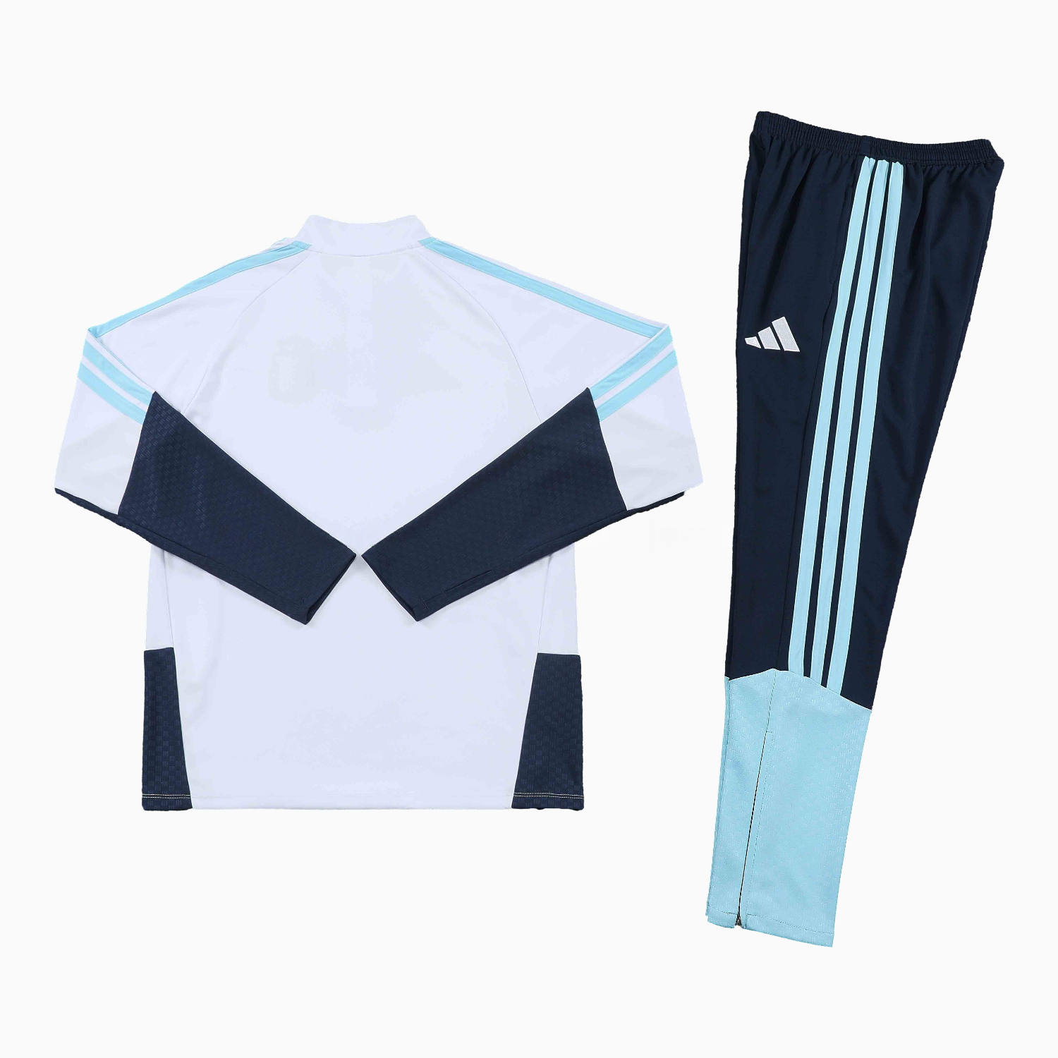 Argentina 2026 Kids Long Sleeve Training Set - White Top & Black Pants - UnitedFutballJersey