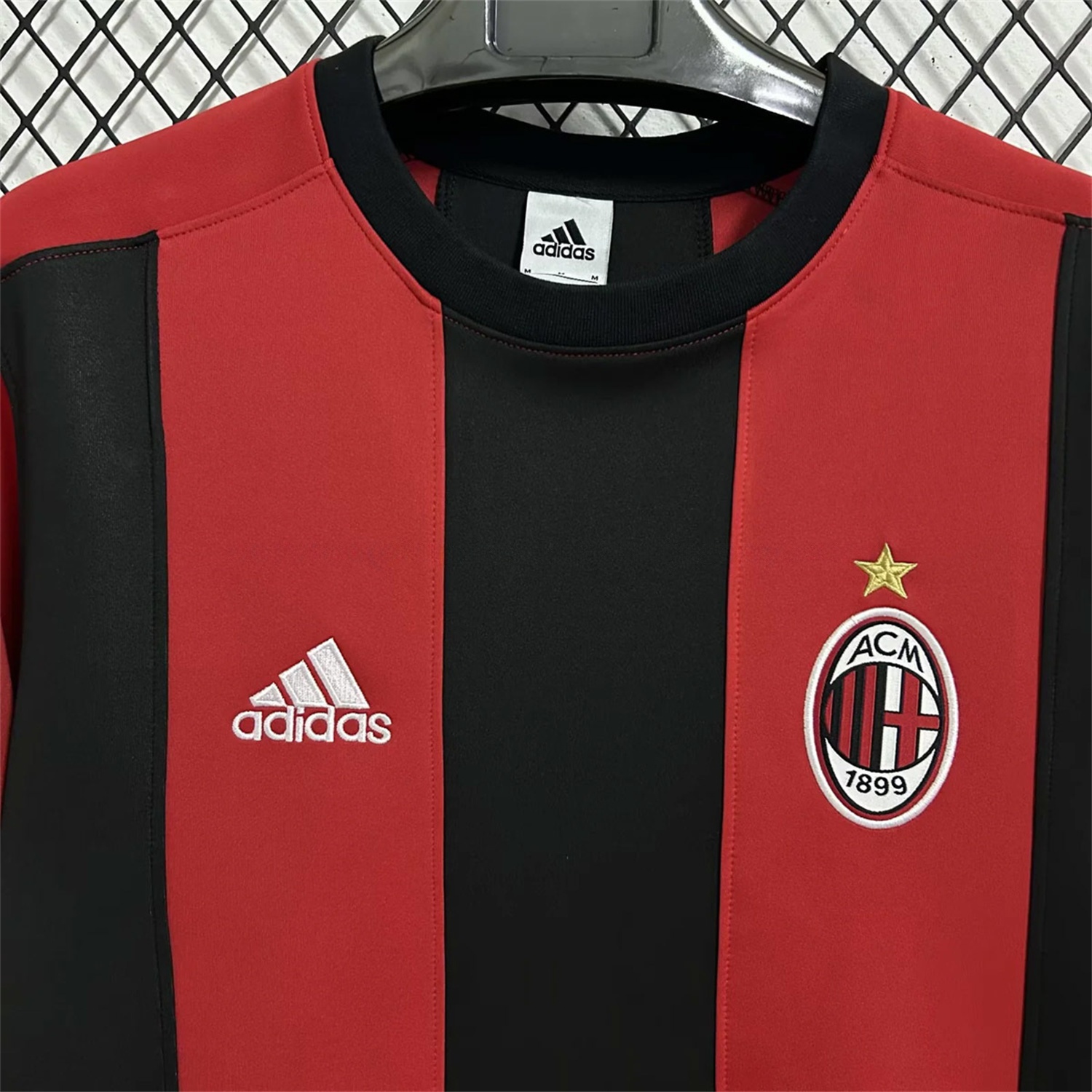 AC Milan Red Black Stripes Unisex Pullover Hoodieullover Hoodie - UnitedFutballJersey