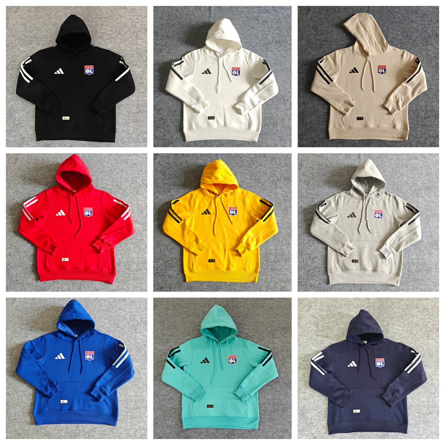 Lyon 25-26 Home Unisex Pullover Hoodie - UnitedFutballJersey