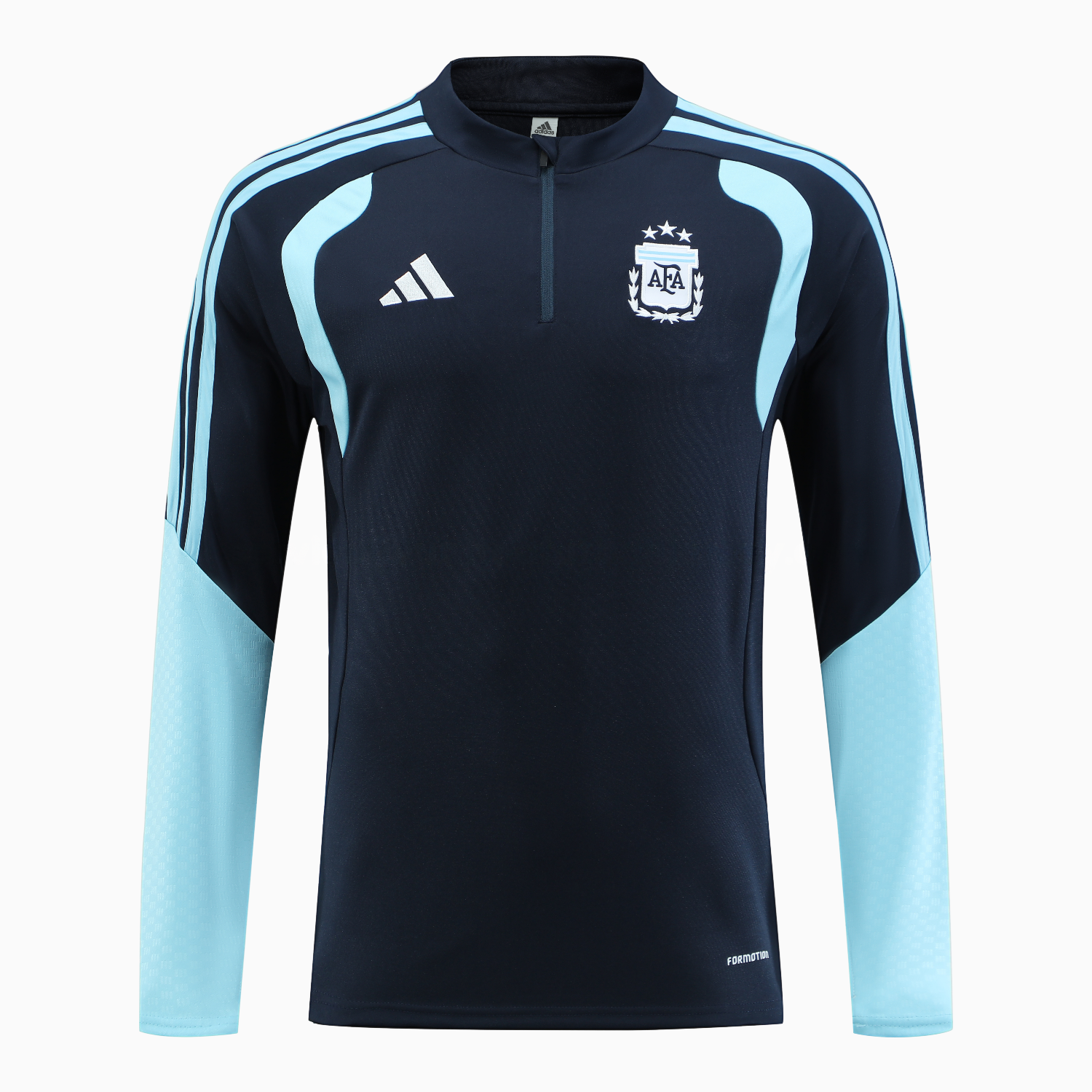Argentina 2026 Long Sleeve Training Set - Blue Black Top & Pants - UnitedFutballJersey