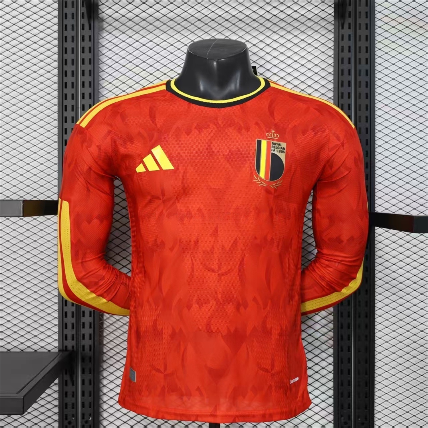 Belgium 2026 Home Long Sleeves Jersey - Player Version - UnitedFutballJersey