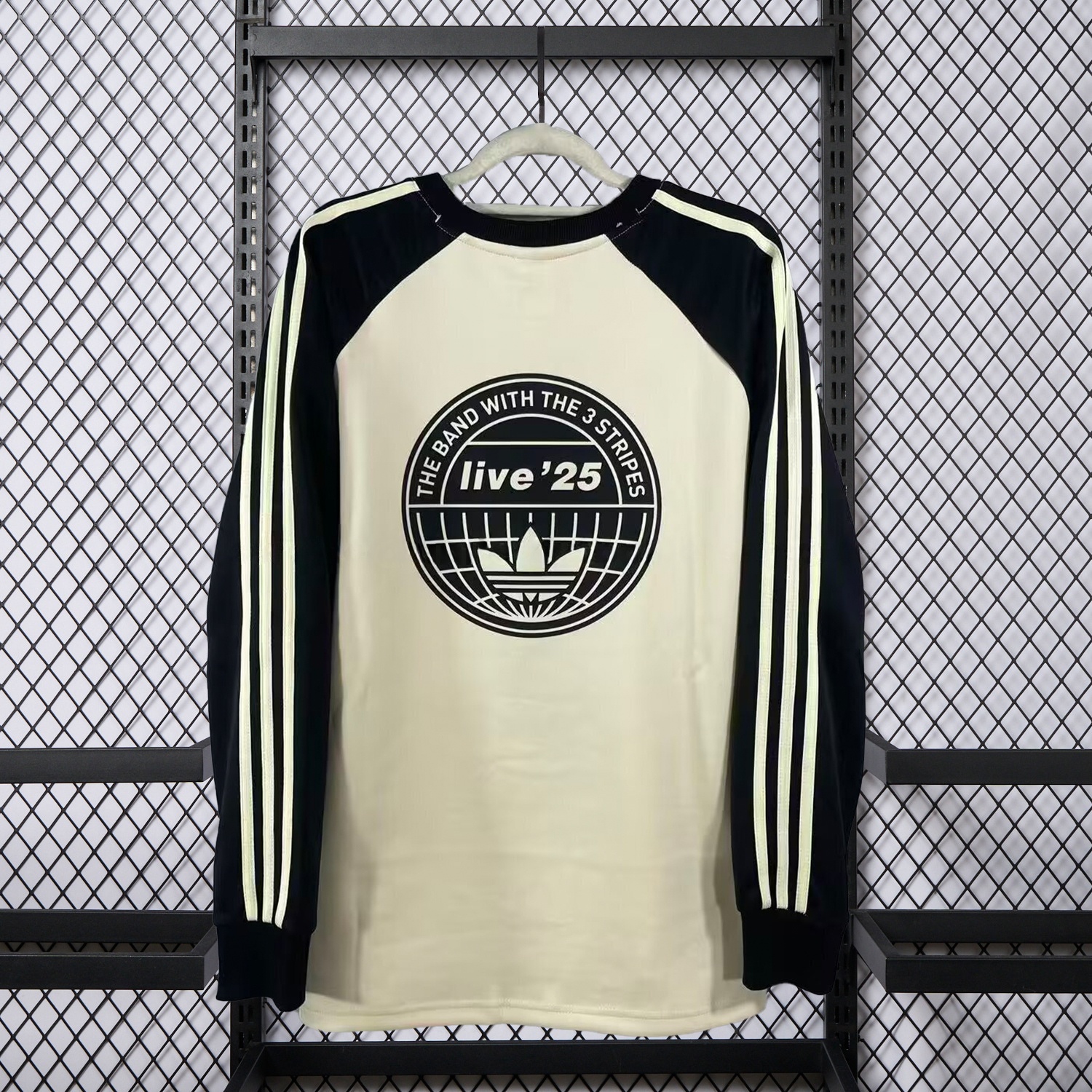 Adidas 25-26 Oasis Originals Tour Cream Long Sleeves Jersey - Fans Version - UnitedFutballJersey