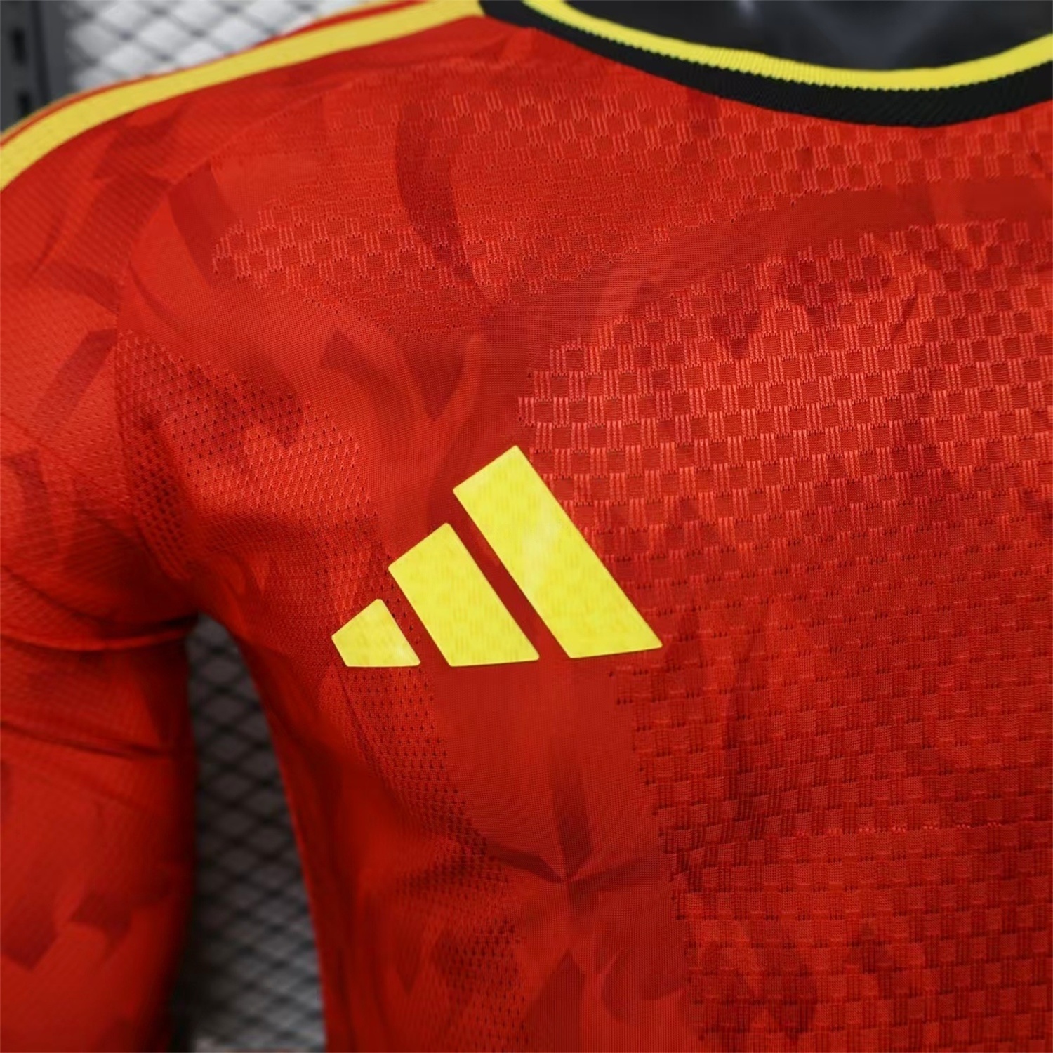 Belgium 2026 Home Long Sleeves Jersey - Player Version - UnitedFutballJersey