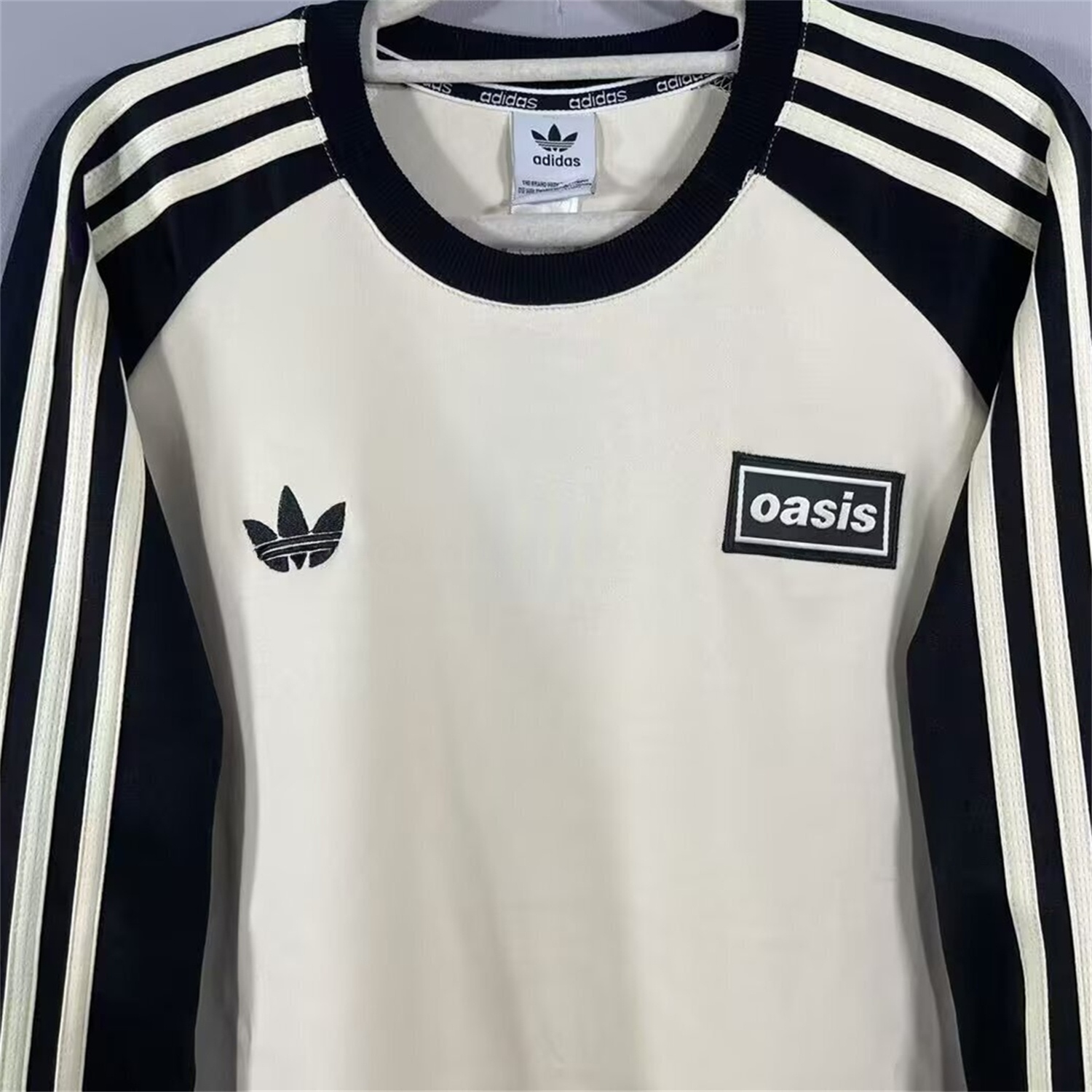 Adidas 25-26 Oasis Originals Tour Cream Long Sleeves Jersey - Fans Version - UnitedFutballJersey