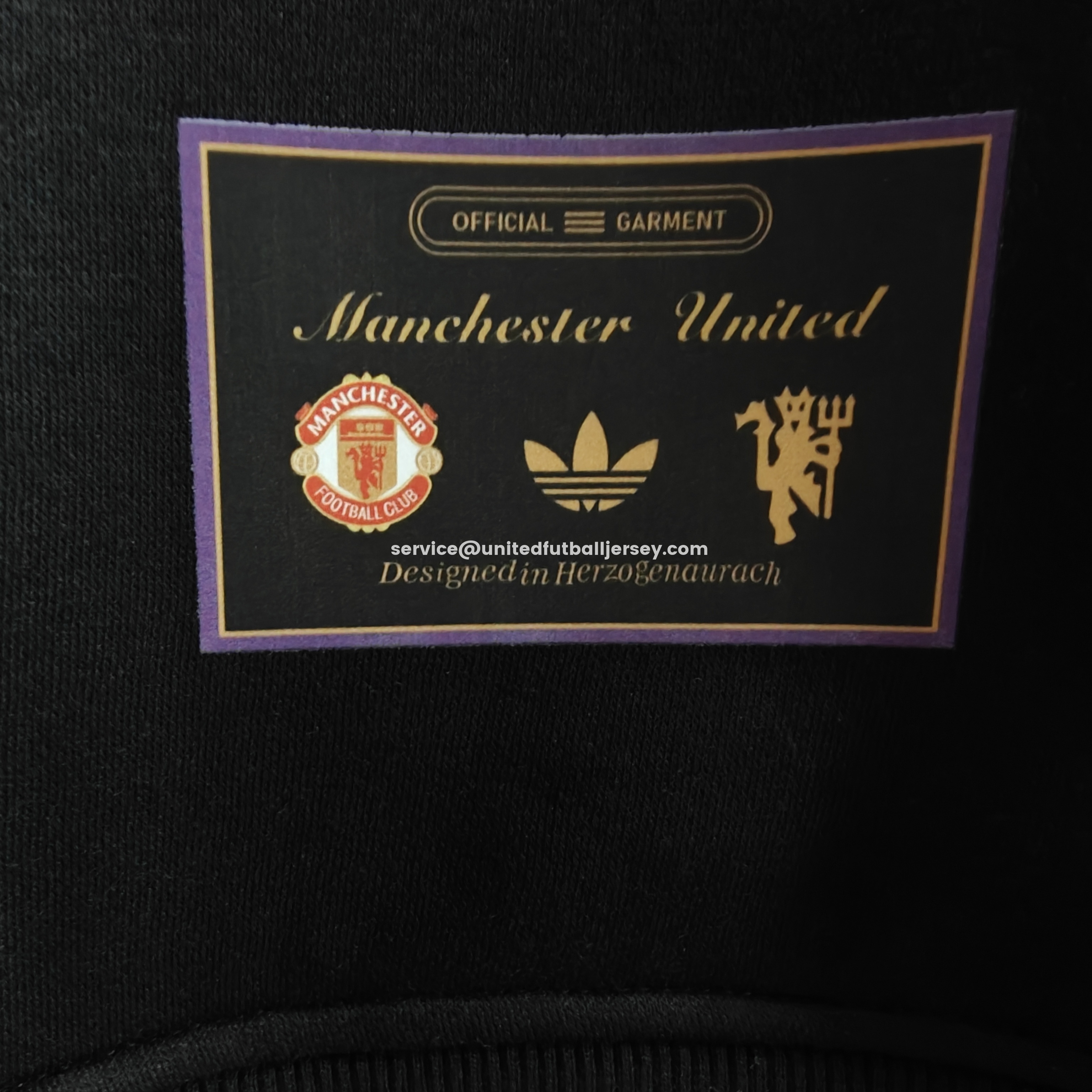 Manchester United 25-26 Originals Terrace Icon Unisex Pullover Hoodie with Yellow Logo - UnitedFutballJersey