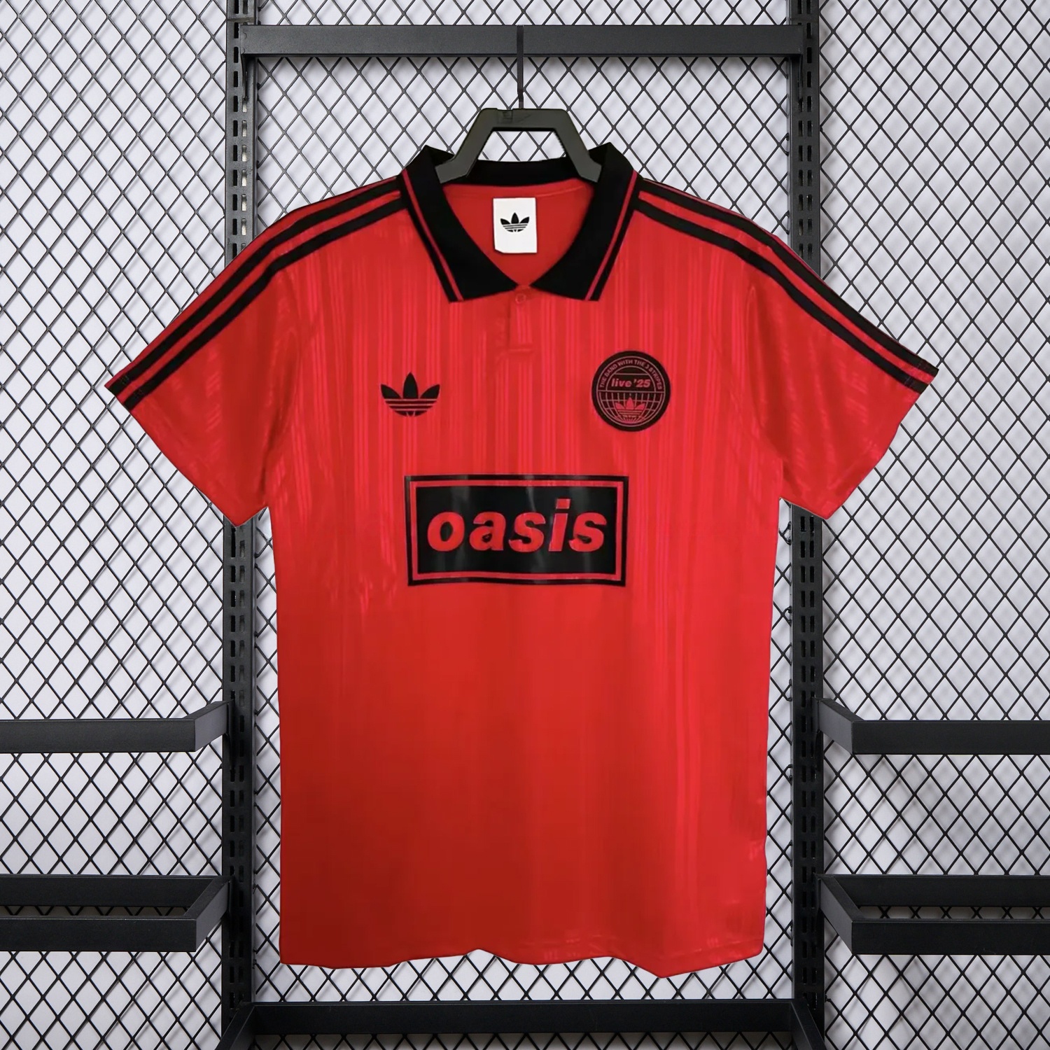 Bohemian 25-26 Oasis Originals Tour Red Jersey With Number 25 - Fans Version - UnitedFutballJersey