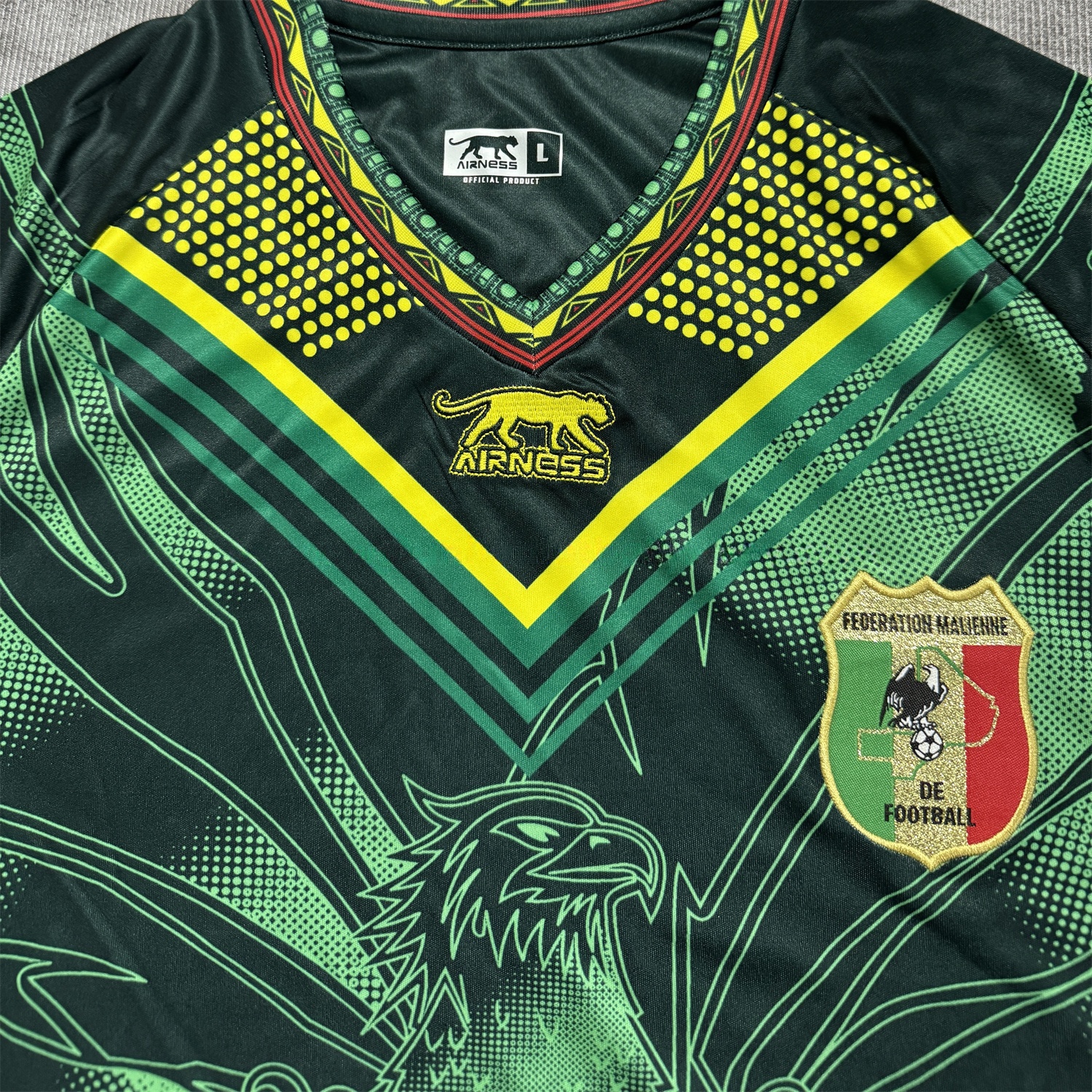 Mali 2026 Eagle Black Green Jersey - Fans Version - UnitedFutballJersey