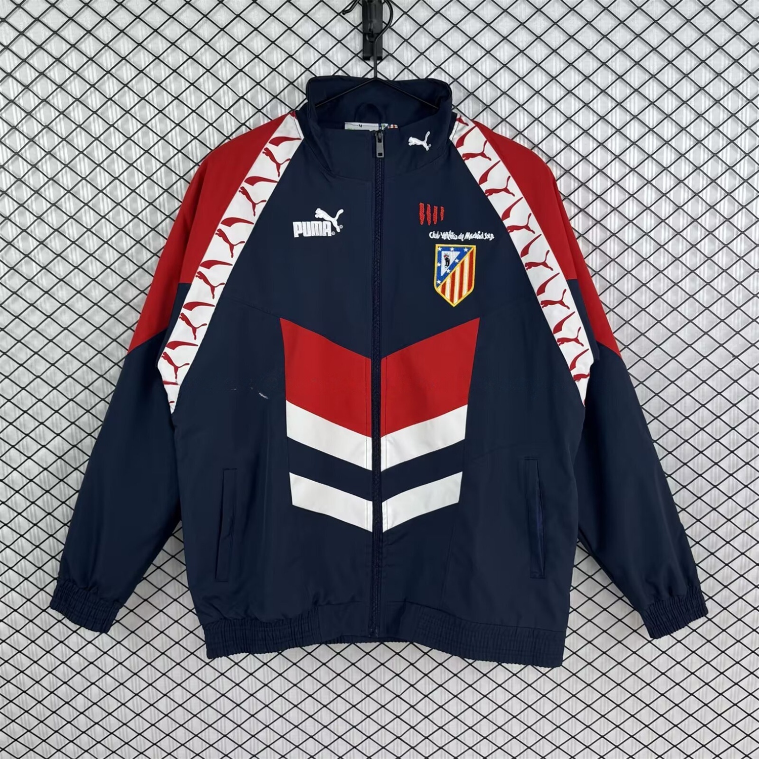 Atletico Madrid 25-26 Windbreaker Jacket - Black - UnitedFutballJersey