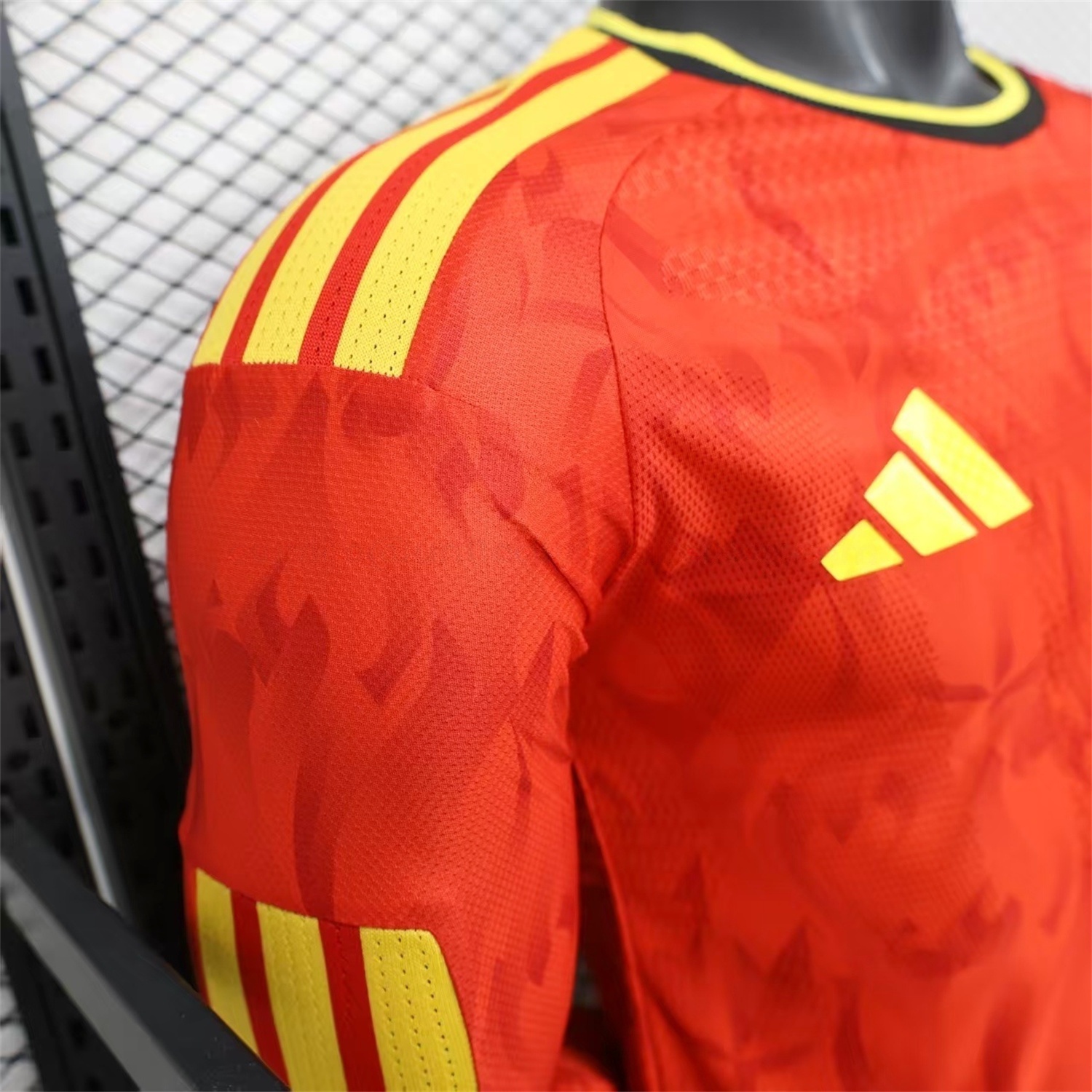 Belgium 2026 Home Long Sleeves Jersey - Player Version - UnitedFutballJersey