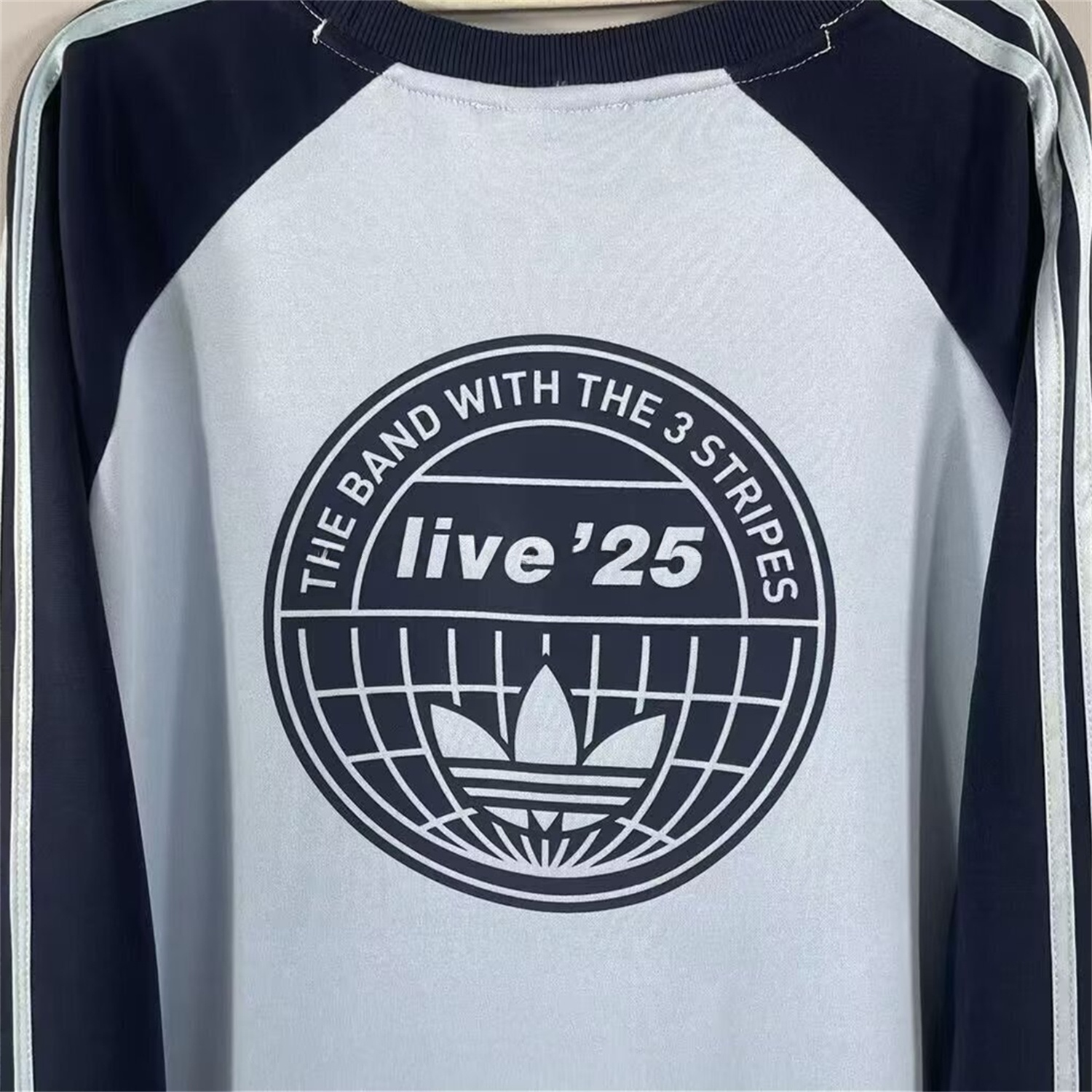 Adidas 25-26 Oasis Originals Tour Light Blue Long Sleeves Jersey - Fans Version - UnitedFutballJersey