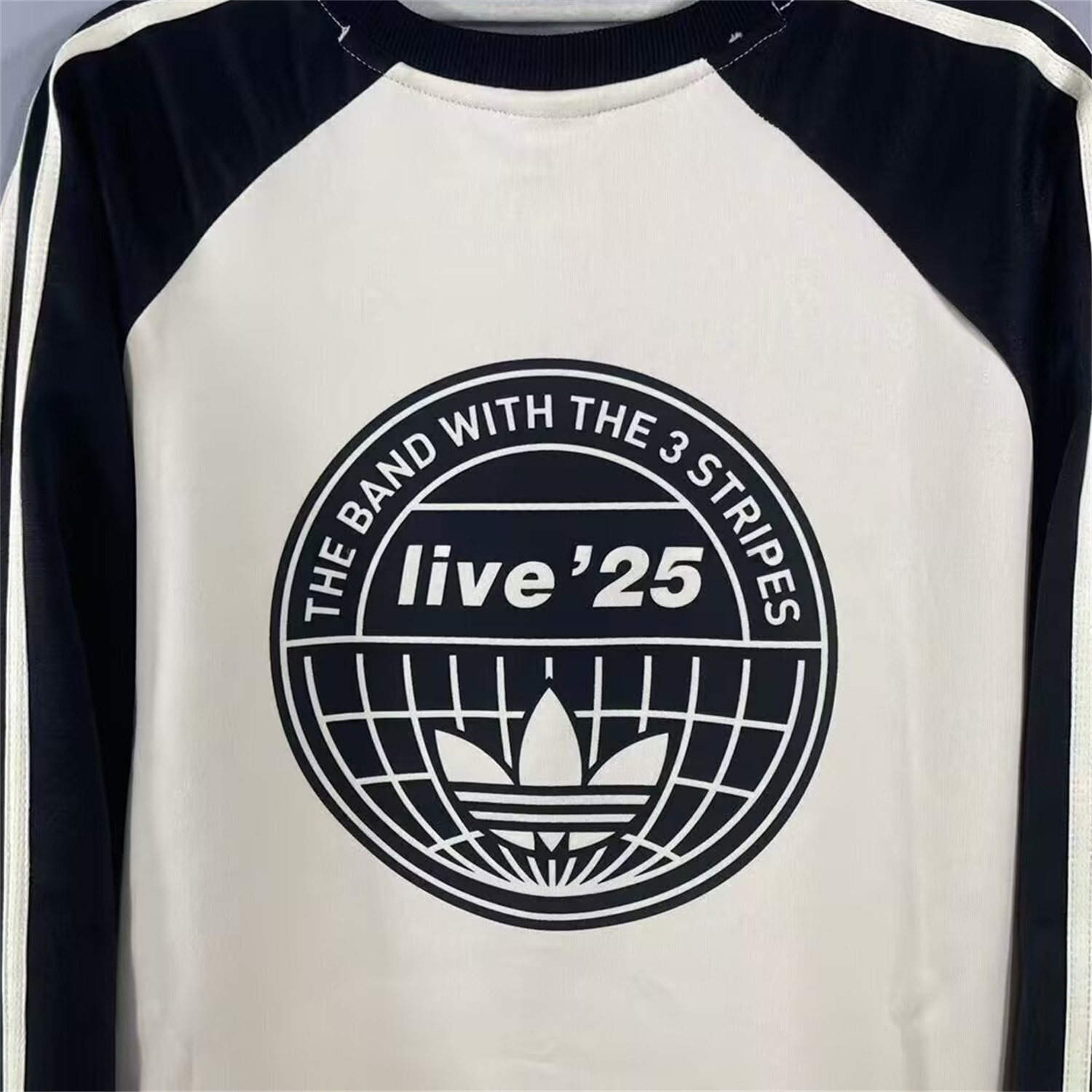 Adidas 25-26 Oasis Originals Tour Cream Long Sleeves Jersey - Fans Version - UnitedFutballJersey