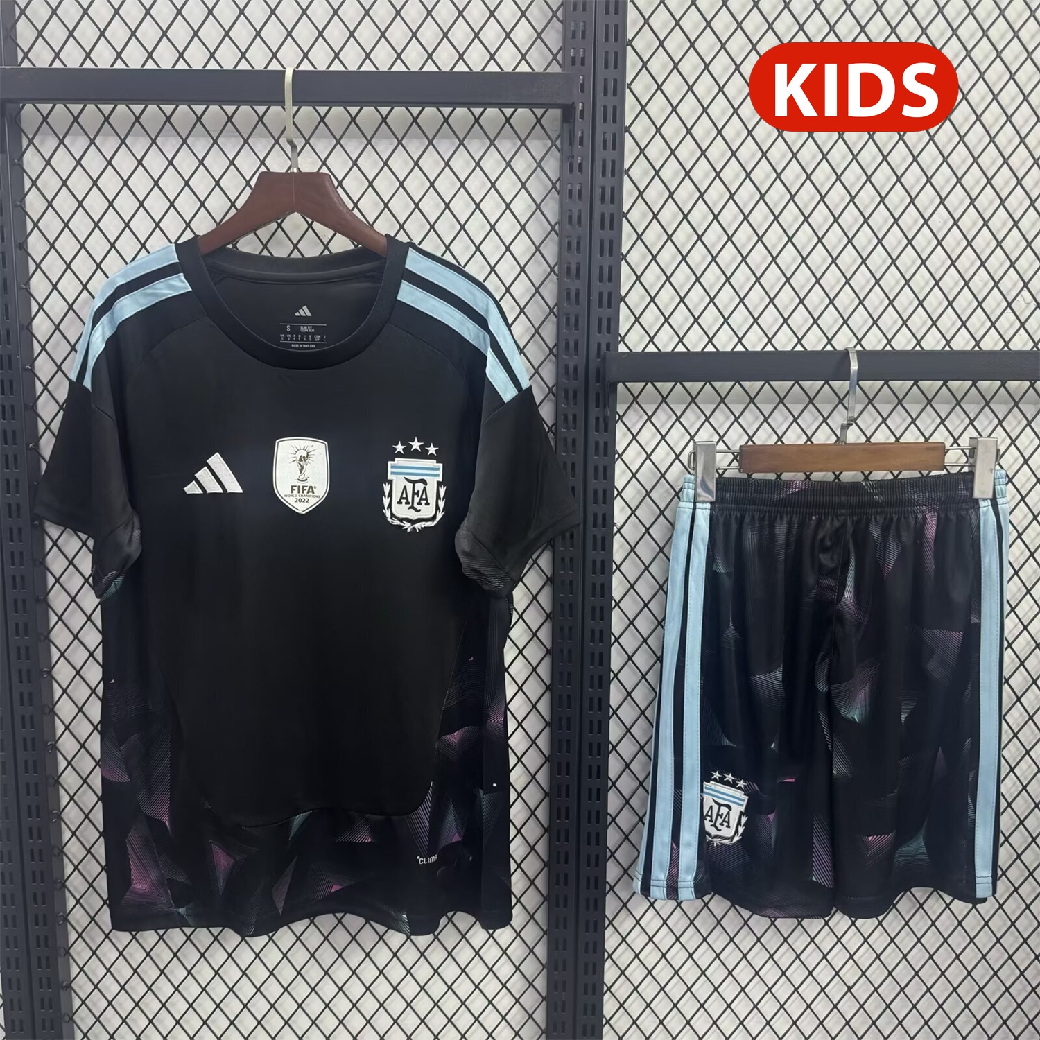 Argentina 2026 Goalkeeper Black Kids Kit - UnitedFutballJersey