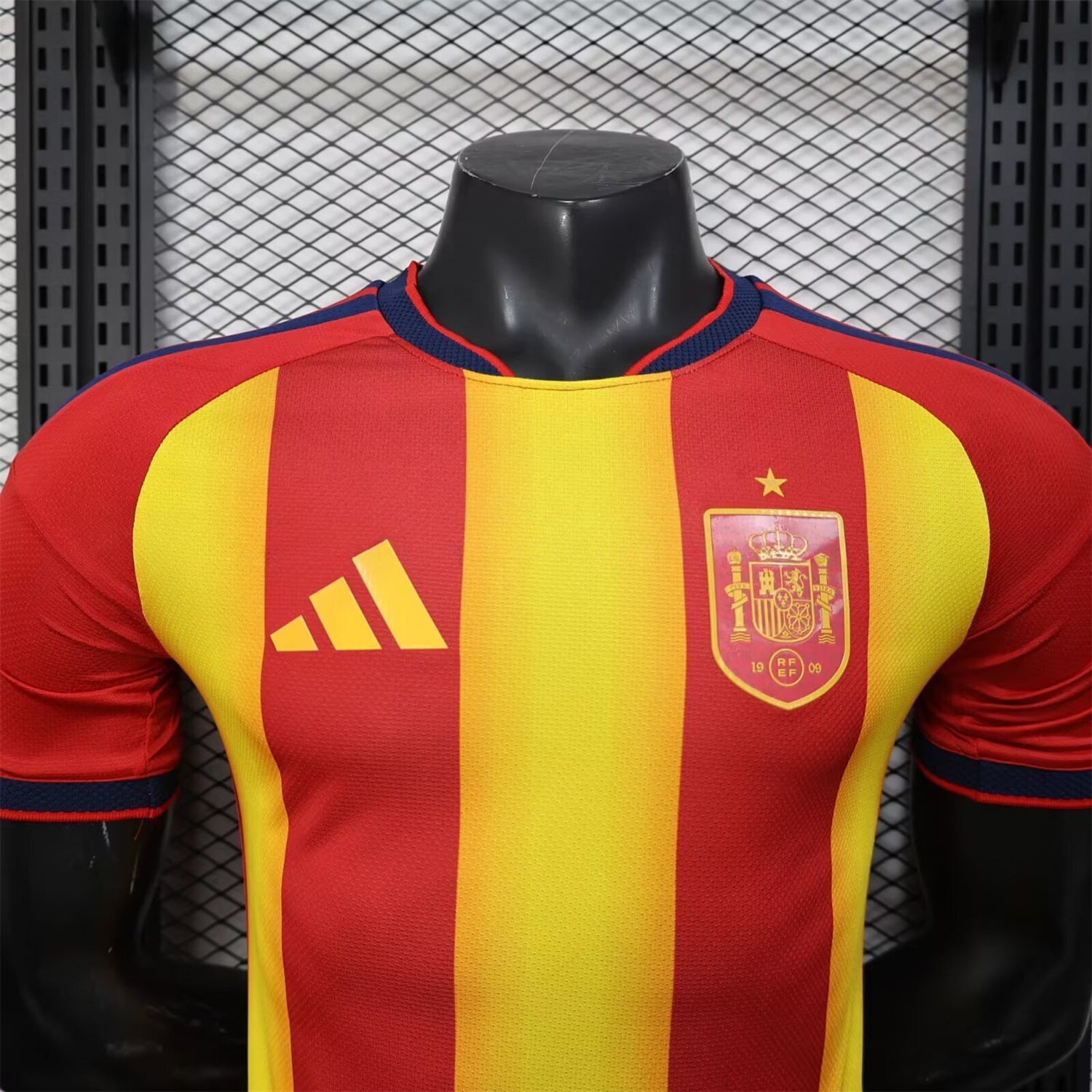 Spain 2026 Red And Yellow Stripes Special Jersey - Player Version - UnitedFutballJersey
